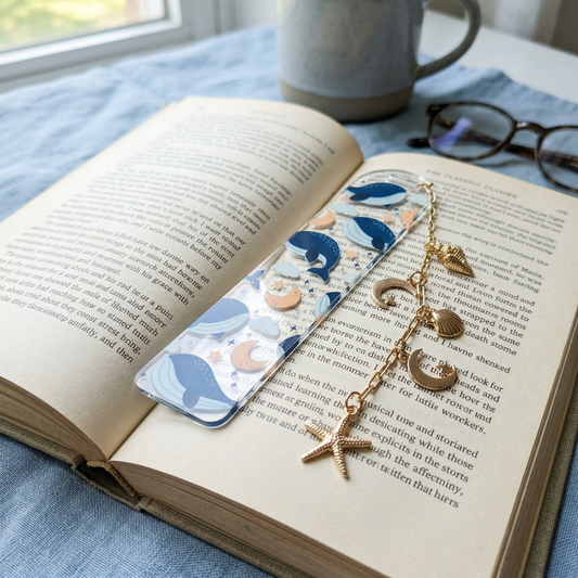Ocean Whale Acrylic Bookmark