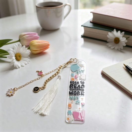 Book Lover Bookmark. Born To Read Bookmark