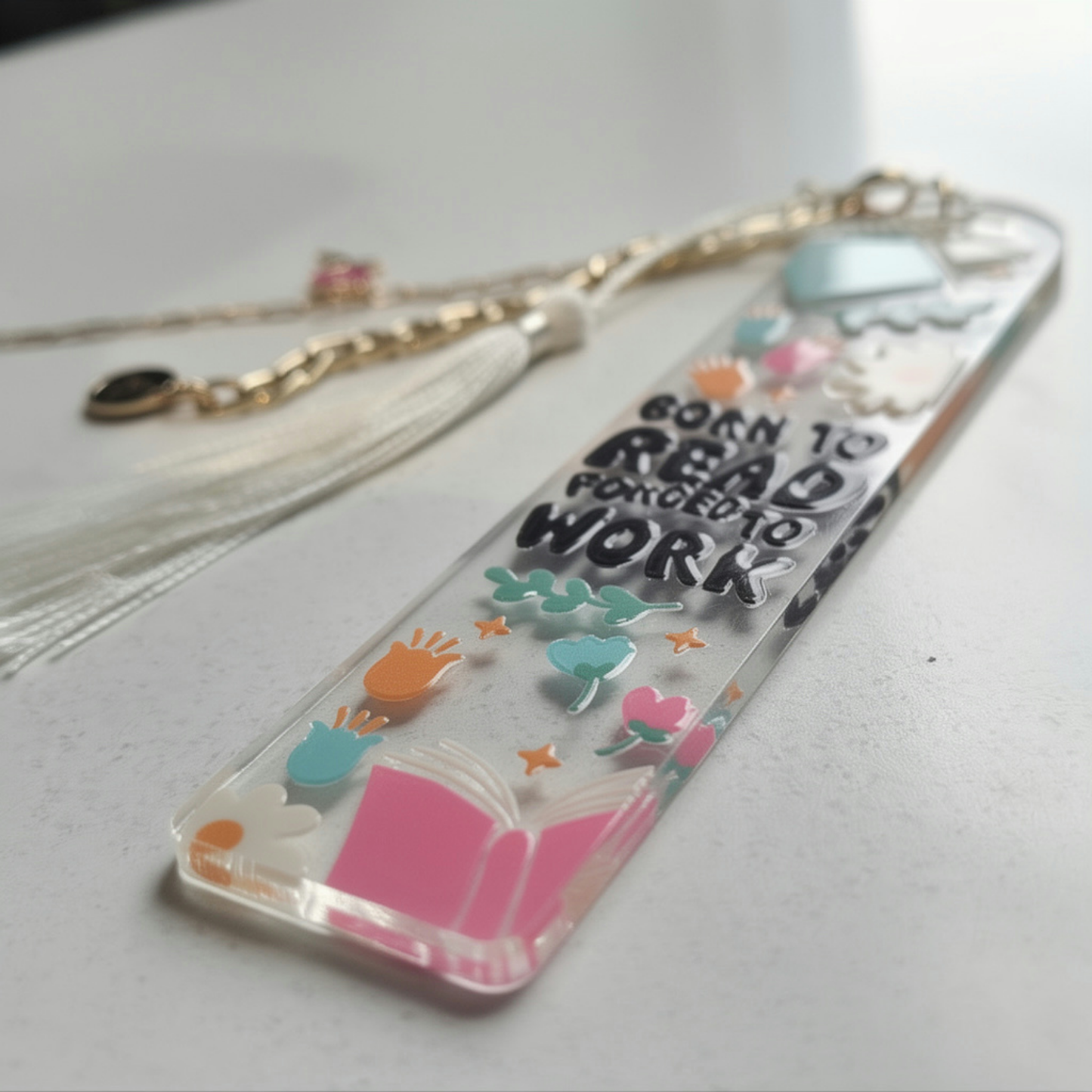 Book Lover Bookmark. Born To Read Bookmark