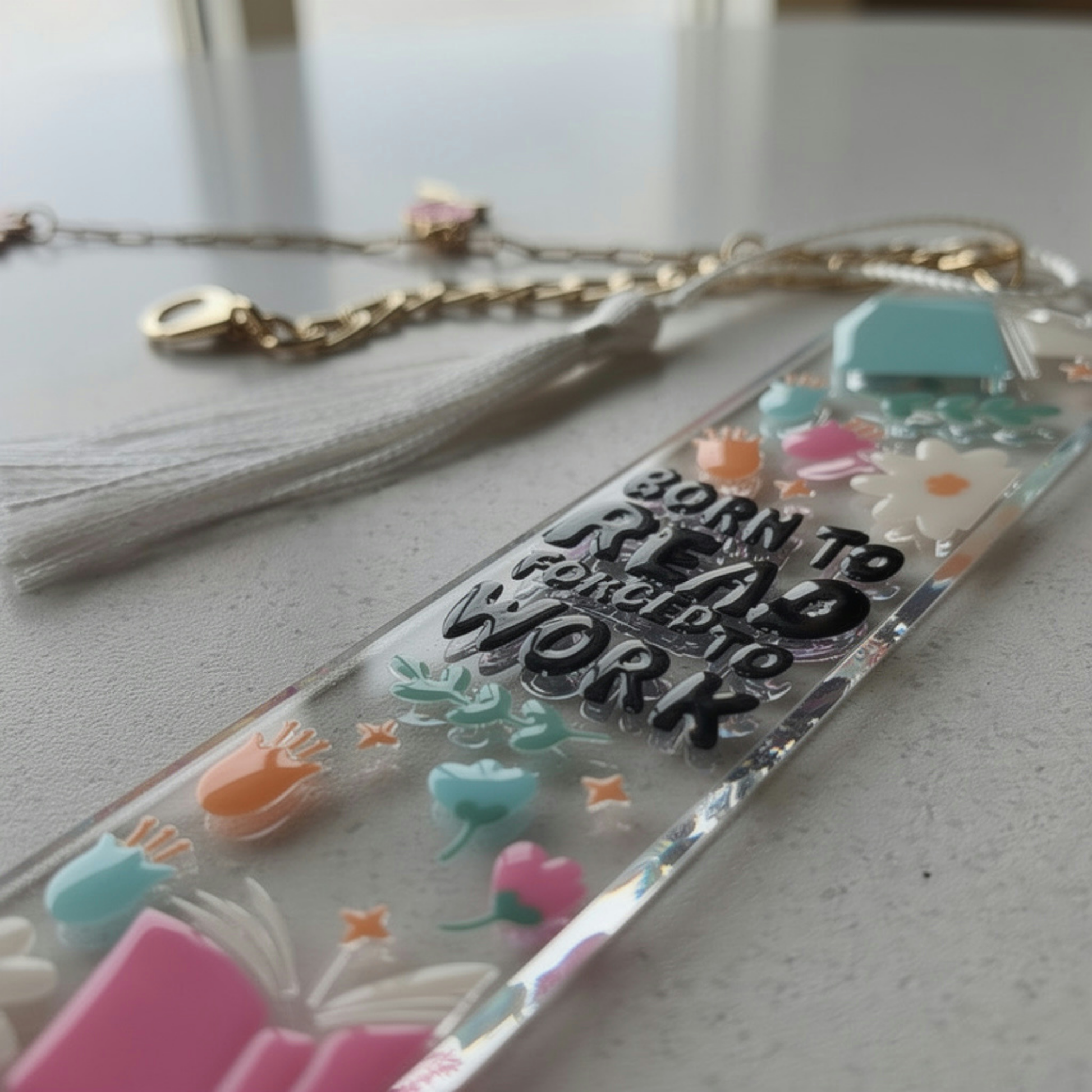 Book Lover Bookmark. Born To Read Bookmark