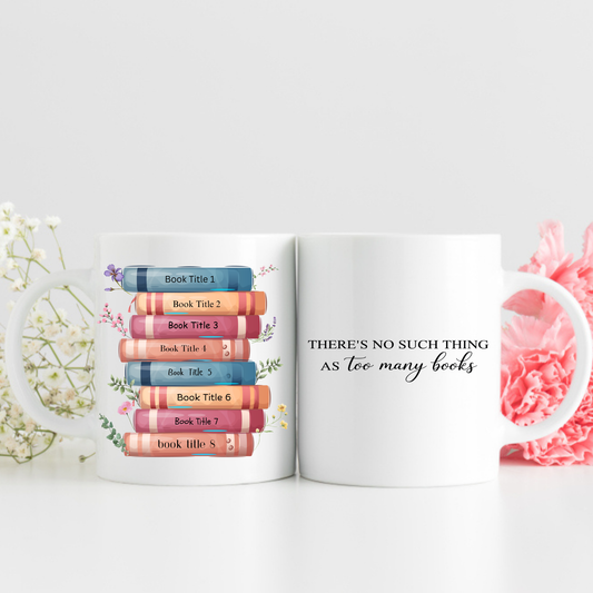 Book Lover Gift Personalised Book lover mug