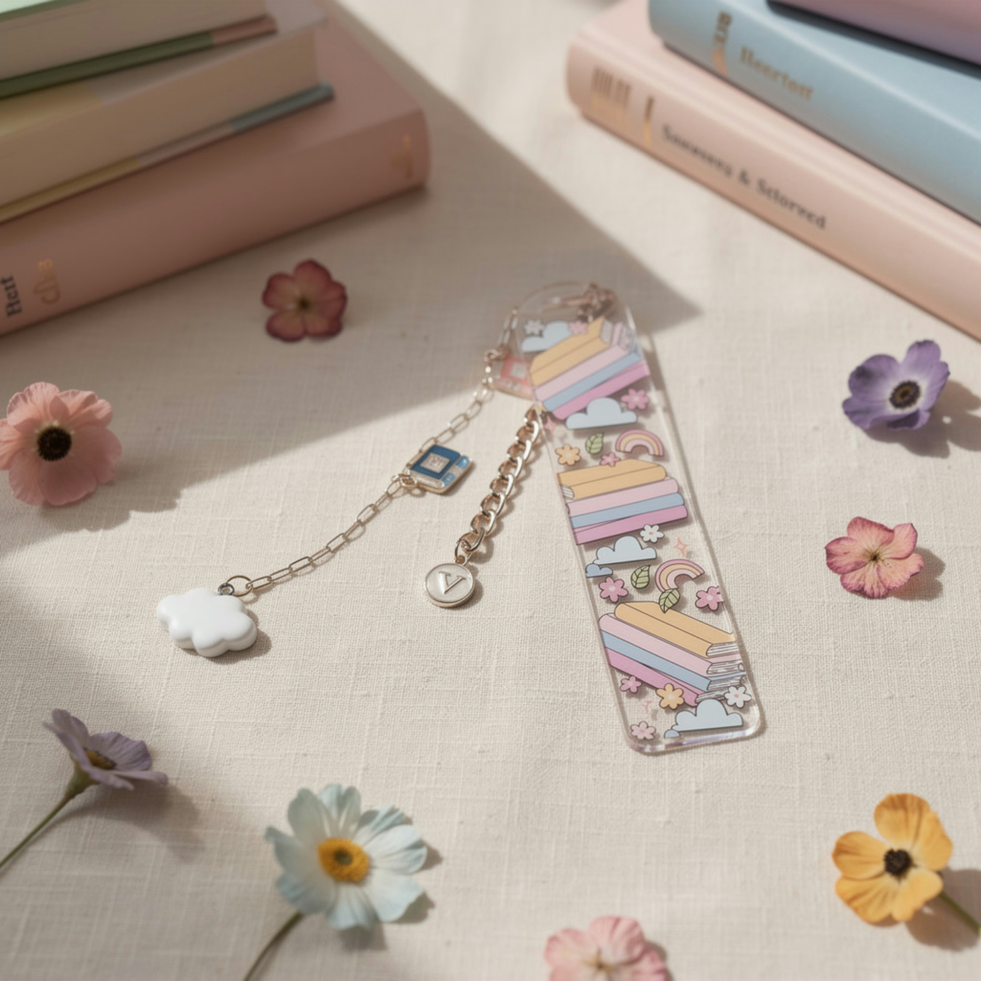 Book Stack Bookmark