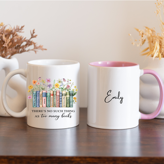 Personalised Book Lover Gift. Book lover Mug. Custom Gift for Book lovers
