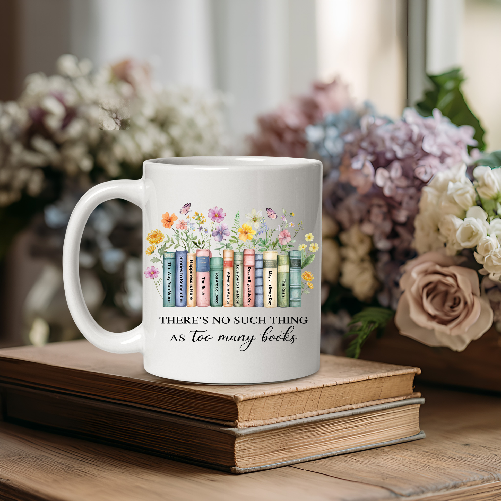 Personalised Book Lover Gift. Book lover Mug. Custom Gift for Book lovers