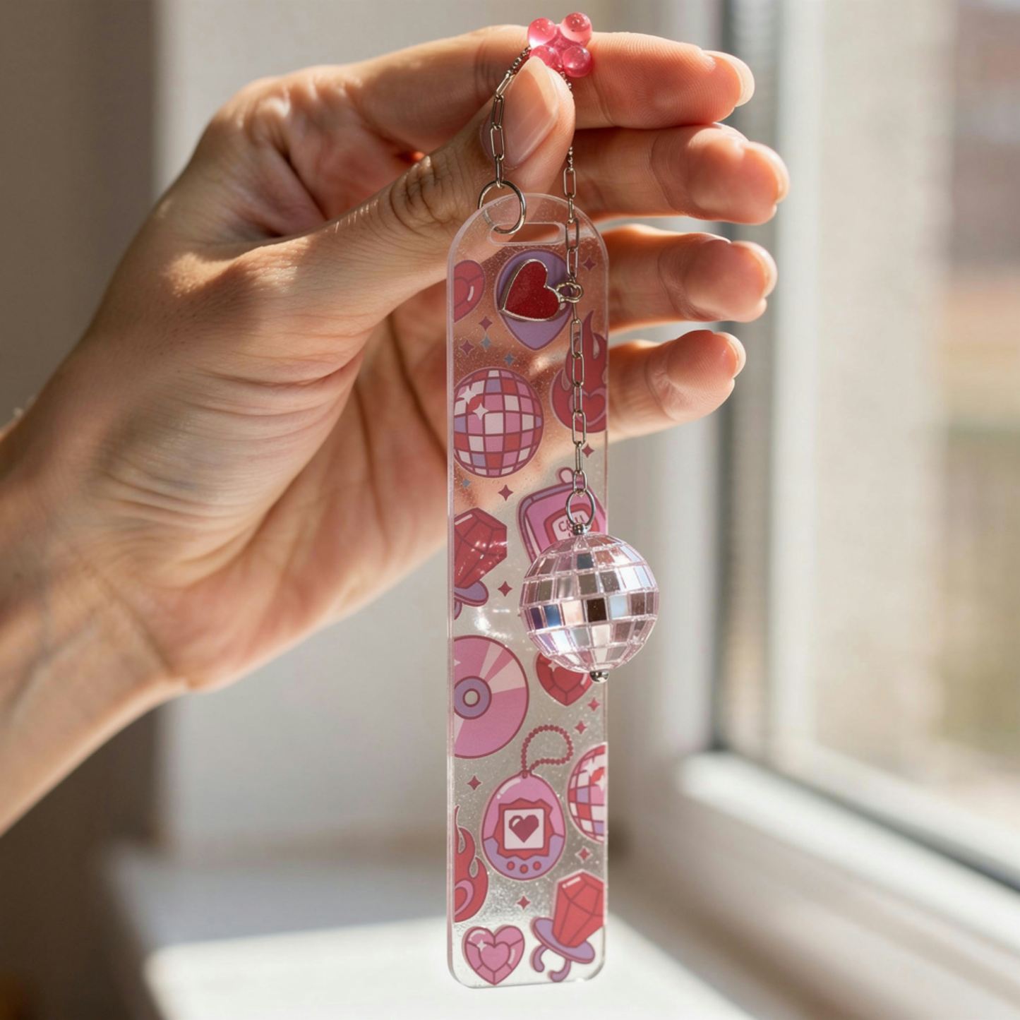 Retro Y2K Bookmark. Disco Y2K Bookmark. Alien Bookmark. Nostalgic Y2K Bookmark. Disco Y2K Bookmark