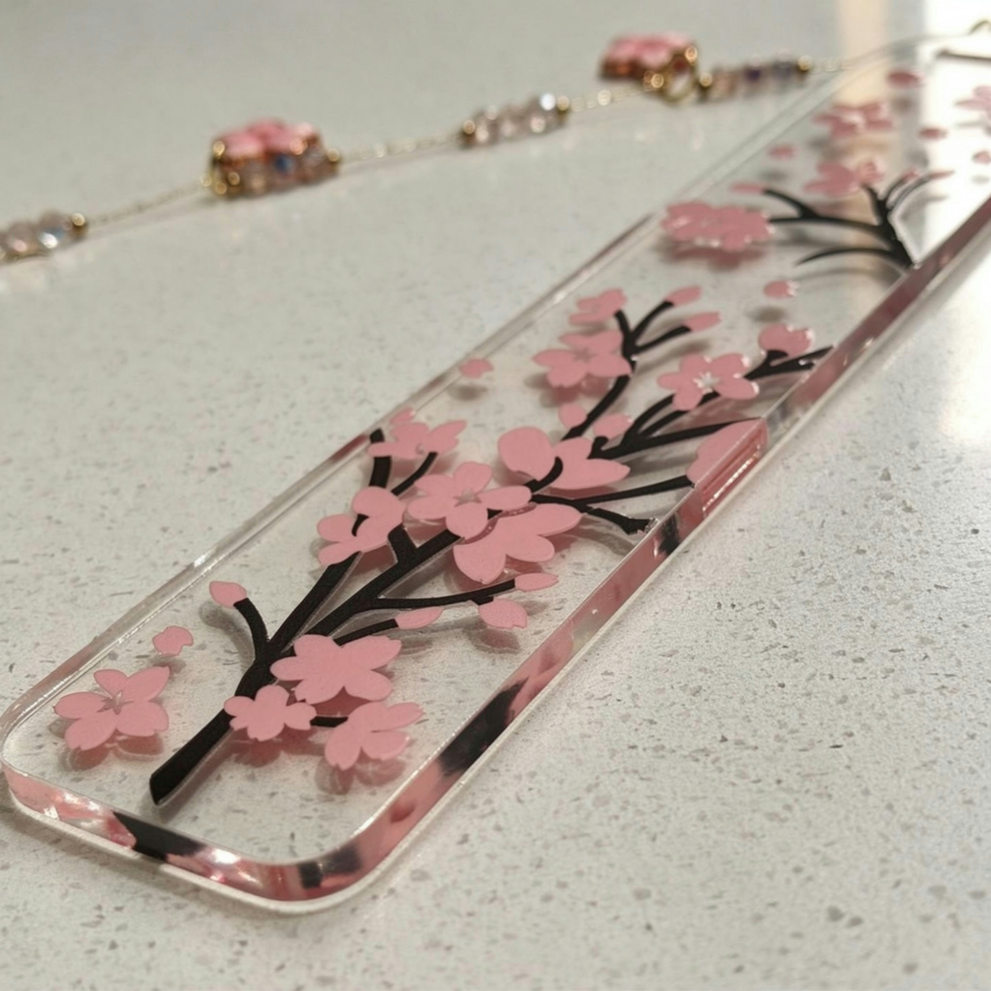 Cherry Blossom Bookmark. Japanese Cherry Blossom Bookmark. Sakura Bookmark Cherry Blossom Lover Bookmark Pink Sakura Cherry Blossom Bookmark