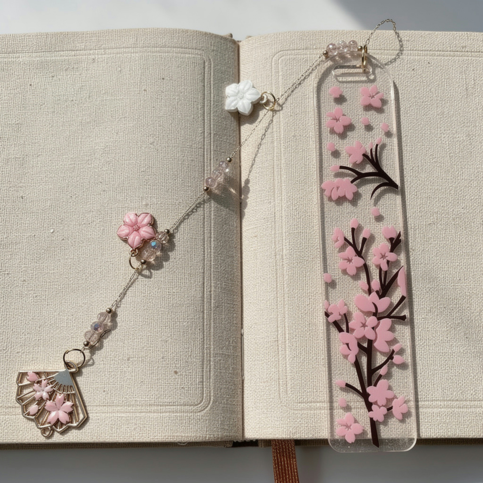 Cherry Blossom Bookmark. Japanese Cherry Blossom Bookmark. Sakura Bookmark Cherry Blossom Lover Bookmark Pink Sakura Cherry Blossom Bookmark