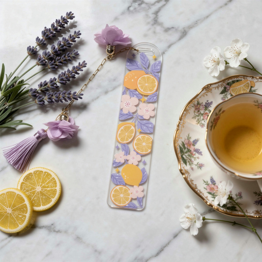 Lavender Lemon Bookmark. Tea Lover Gift. Lavender & Lemon Bookmark. Lavender Tea Bookmark. Lemon Bookmark. Lavender Bookmark Lavender