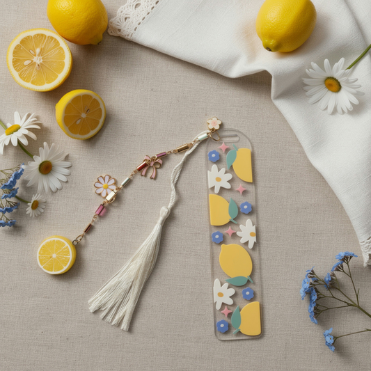 Lemon Daisy Bookmark. Lemon Lover Bookmark. Lemon Bookmark. Daisy Bookmark. Fresh Lemon Bookmark. Lemon & Daisy Bookmark