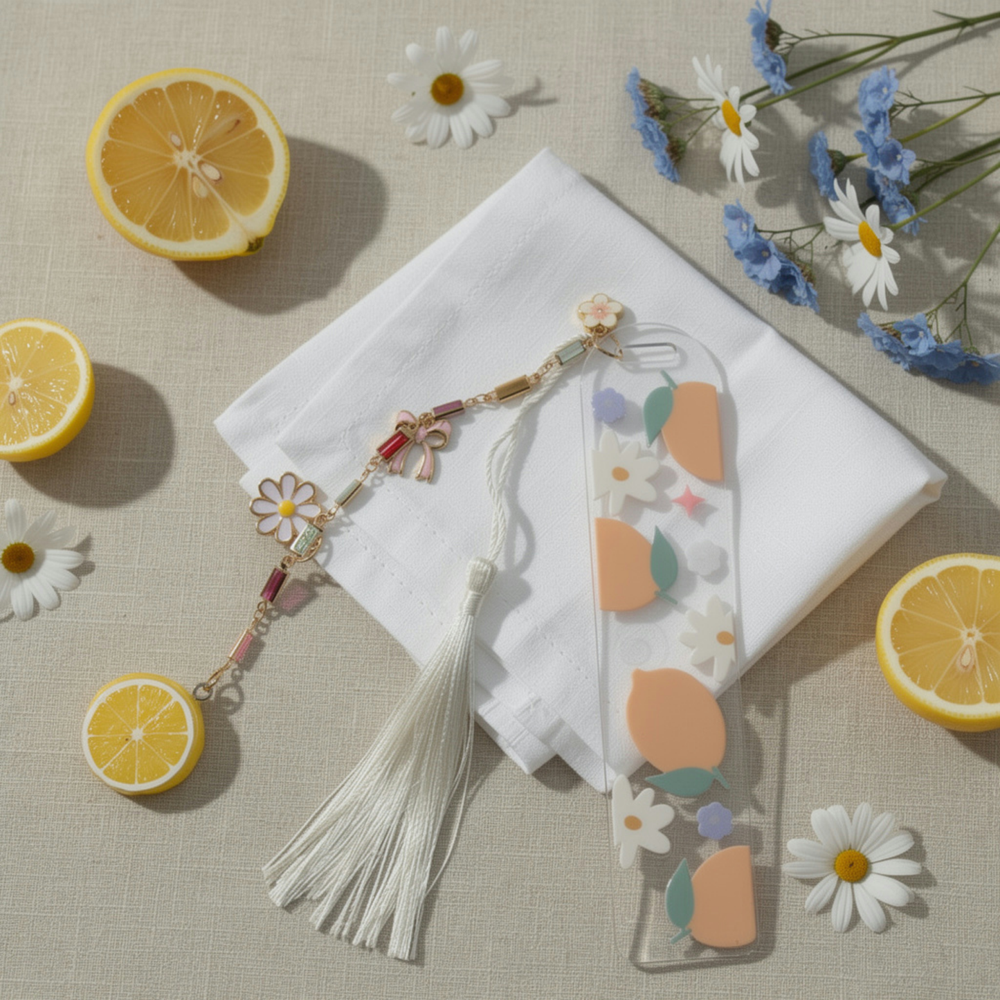 Lemon Daisy Bookmark. Lemon Lover Bookmark. Lemon Bookmark. Daisy Bookmark. Fresh Lemon Bookmark. Lemon & Daisy Bookmark