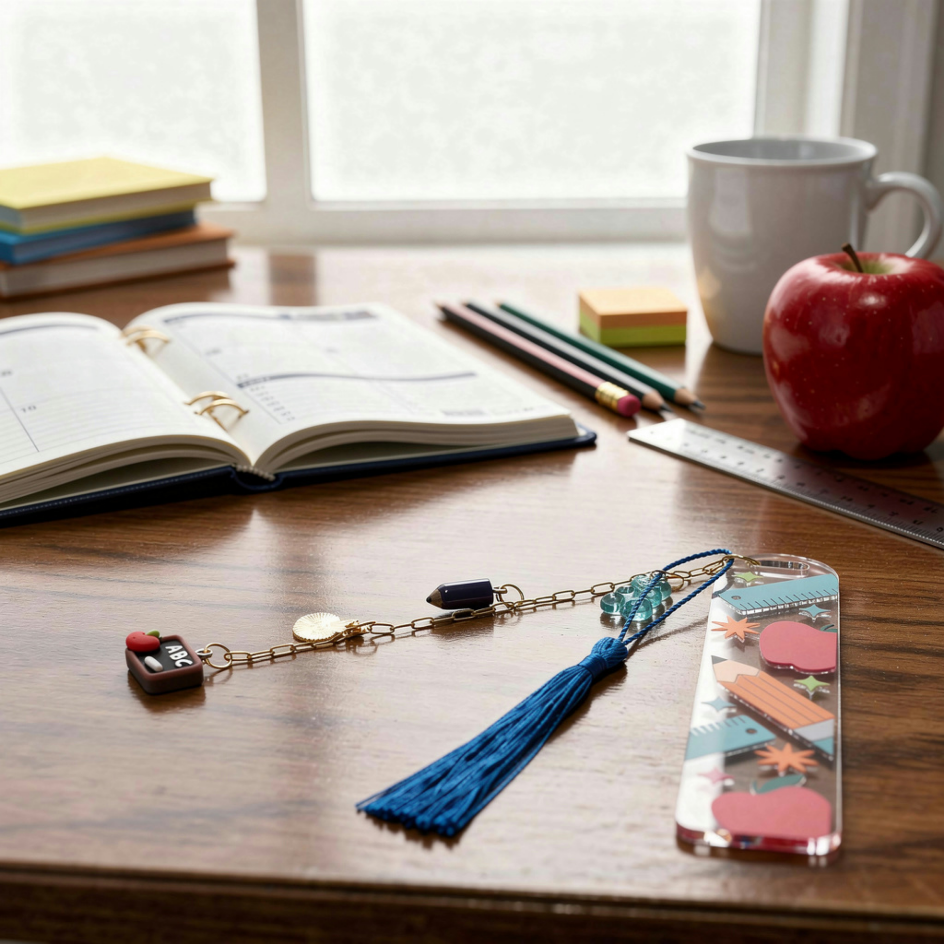 Teacher Bookmark. School Teacher Bookmark. Teacher Appreciation Bookmark. Teacher Gift Bookmark. Back to School Bookmark