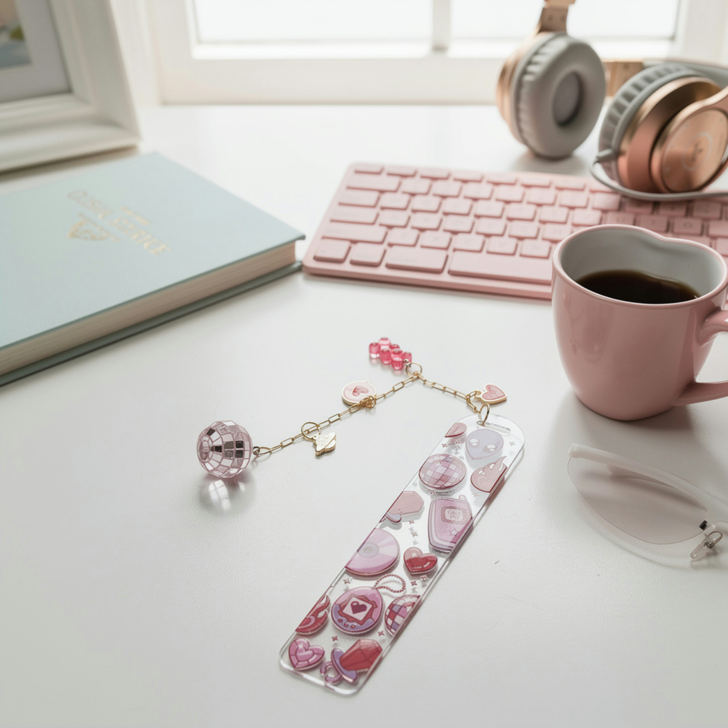 Retro Y2K Bookmark. Disco Y2K Bookmark. Alien Bookmark. Nostalgic Y2K Bookmark. Disco Y2K Bookmark