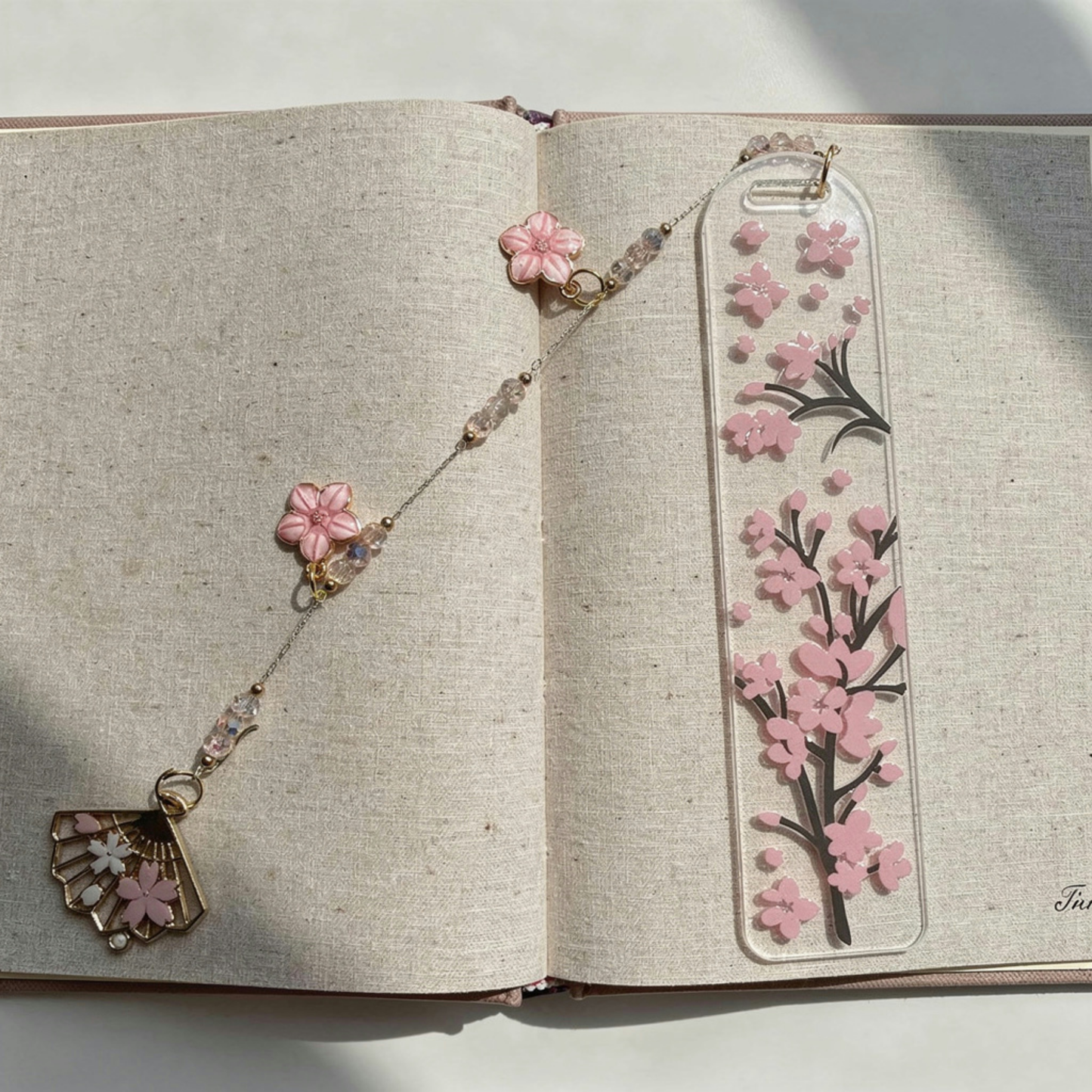 Cherry Blossom Bookmark. Japanese Cherry Blossom Bookmark. Sakura Bookmark Cherry Blossom Lover Bookmark Pink Sakura Cherry Blossom Bookmark