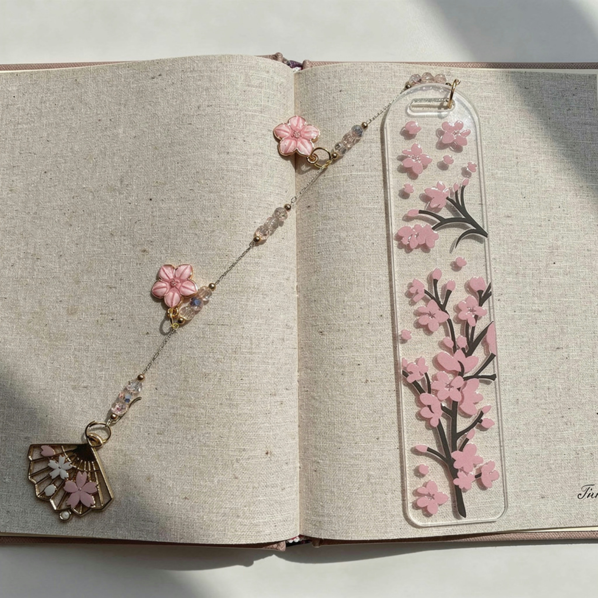 Cherry Blossom Bookmark. Japanese Cherry Blossom Bookmark. Sakura Bookmark Cherry Blossom Lover Bookmark Pink Sakura Cherry Blossom Bookmark