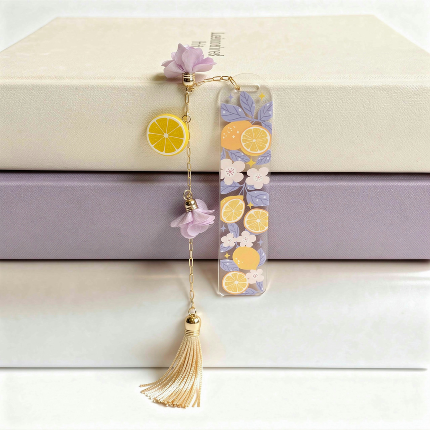 Lavender Lemon Bookmark. Tea Lover Gift. Lavender & Lemon Bookmark. Lavender Tea Bookmark. Lemon Bookmark. Lavender Bookmark Lavender