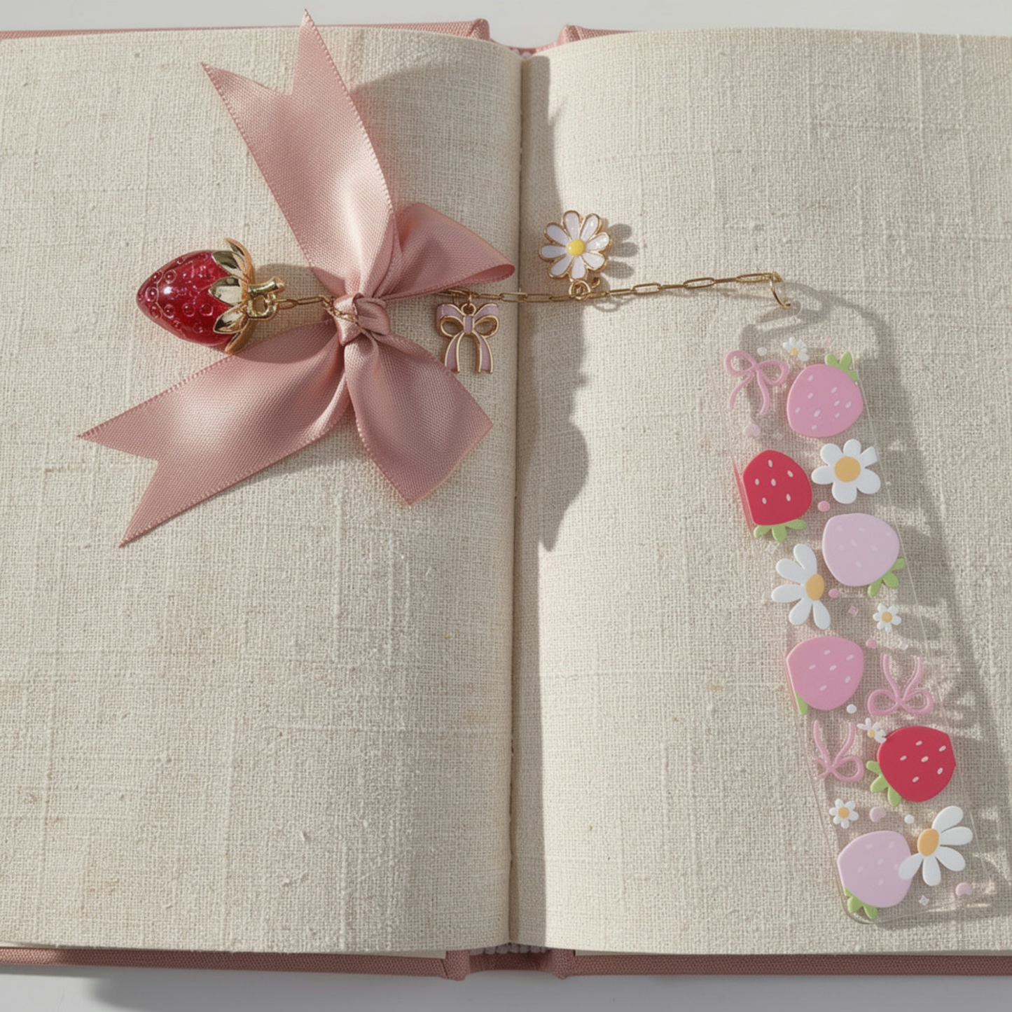 Strawberry Bookmark. Strawberries Bookmark. Personalised Strawberry Bookmark. Strawberry Book Lover Gift Strawberry Bookmark for Book Lovers