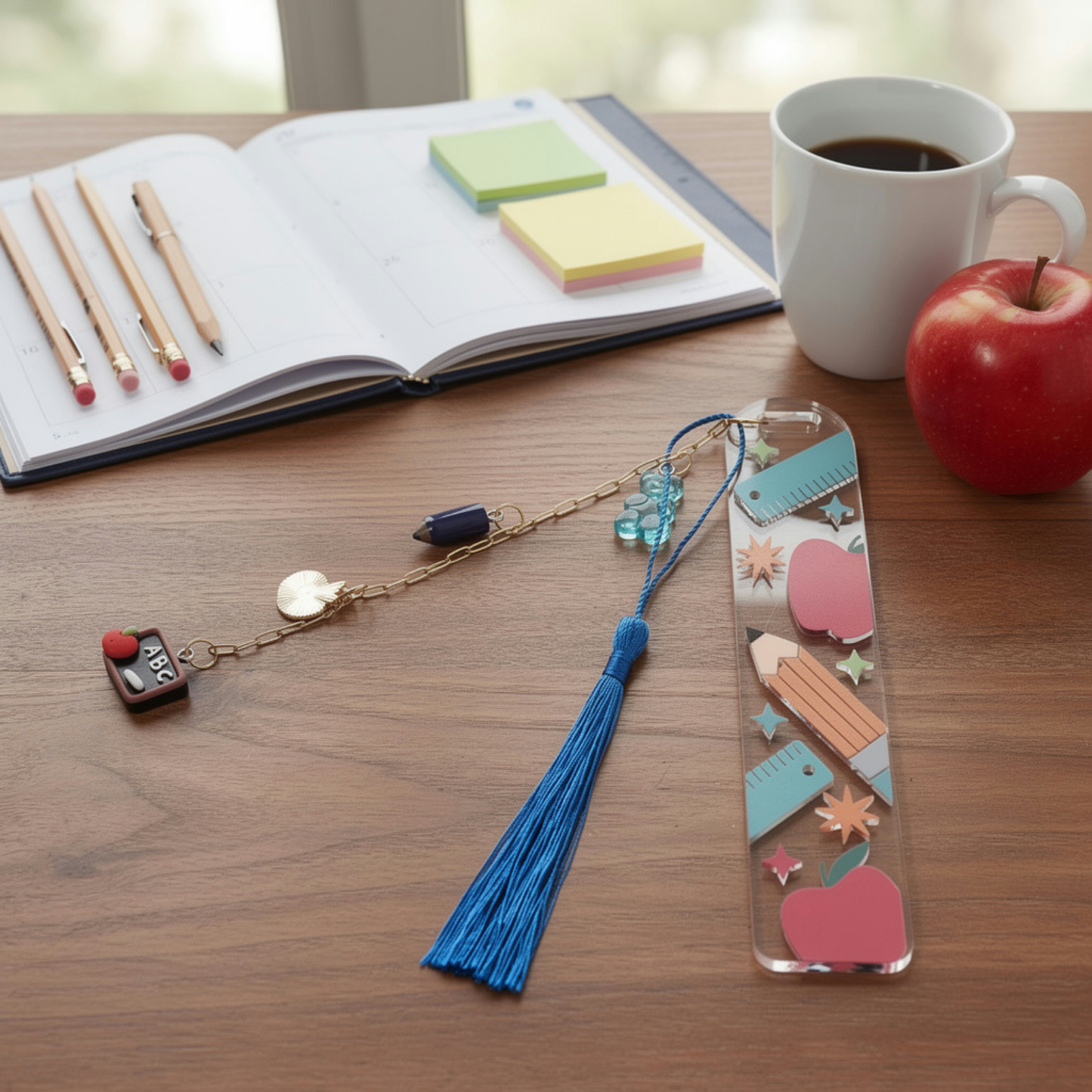 Teacher Bookmark. School Teacher Bookmark. Teacher Appreciation Bookmark. Teacher Gift Bookmark. Back to School Bookmark