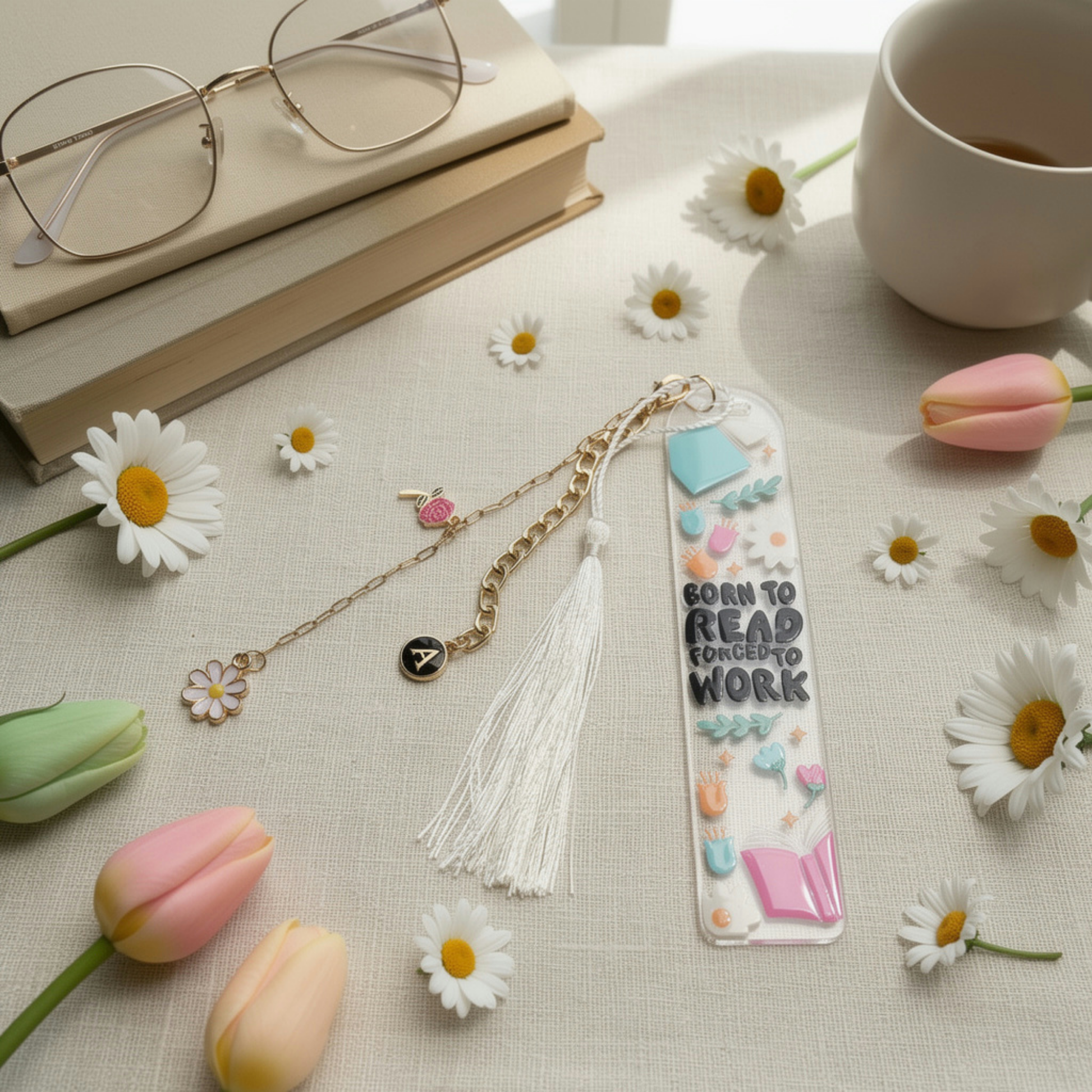 Book Lover Bookmark. Born To Read Bookmark