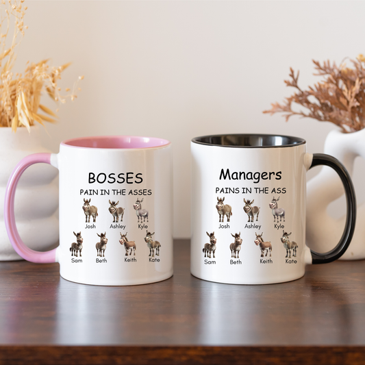 Pains in the Ass Mug. Personalised Pain in the ass Mug. Mugs for boss Manager mug gift