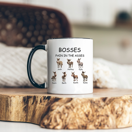 Boss Gift. Boss Mugs.Pains in the Ass Mug. Personalised Pain in the ass Mug