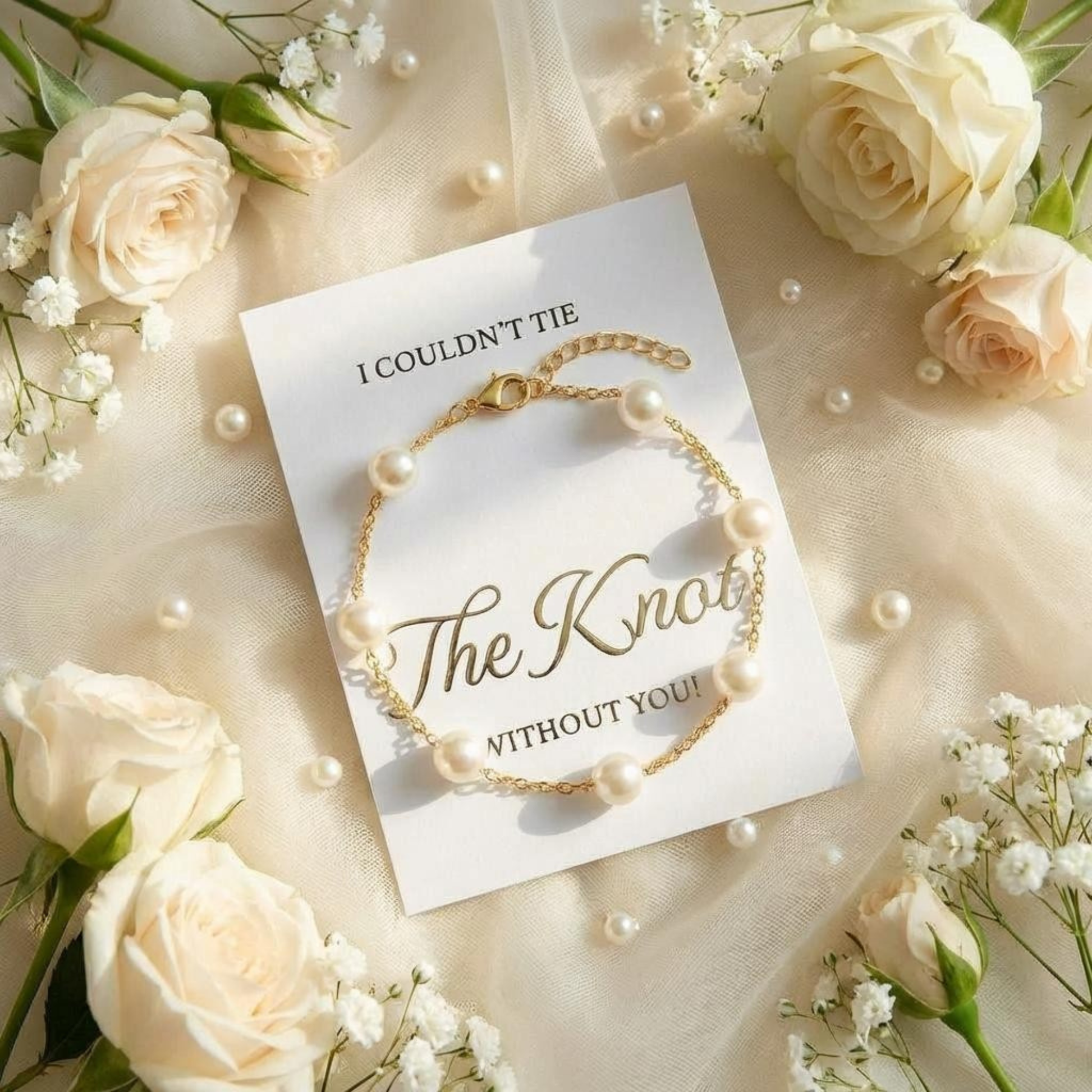 Bridesmaid Proposal Pearl Bracelet