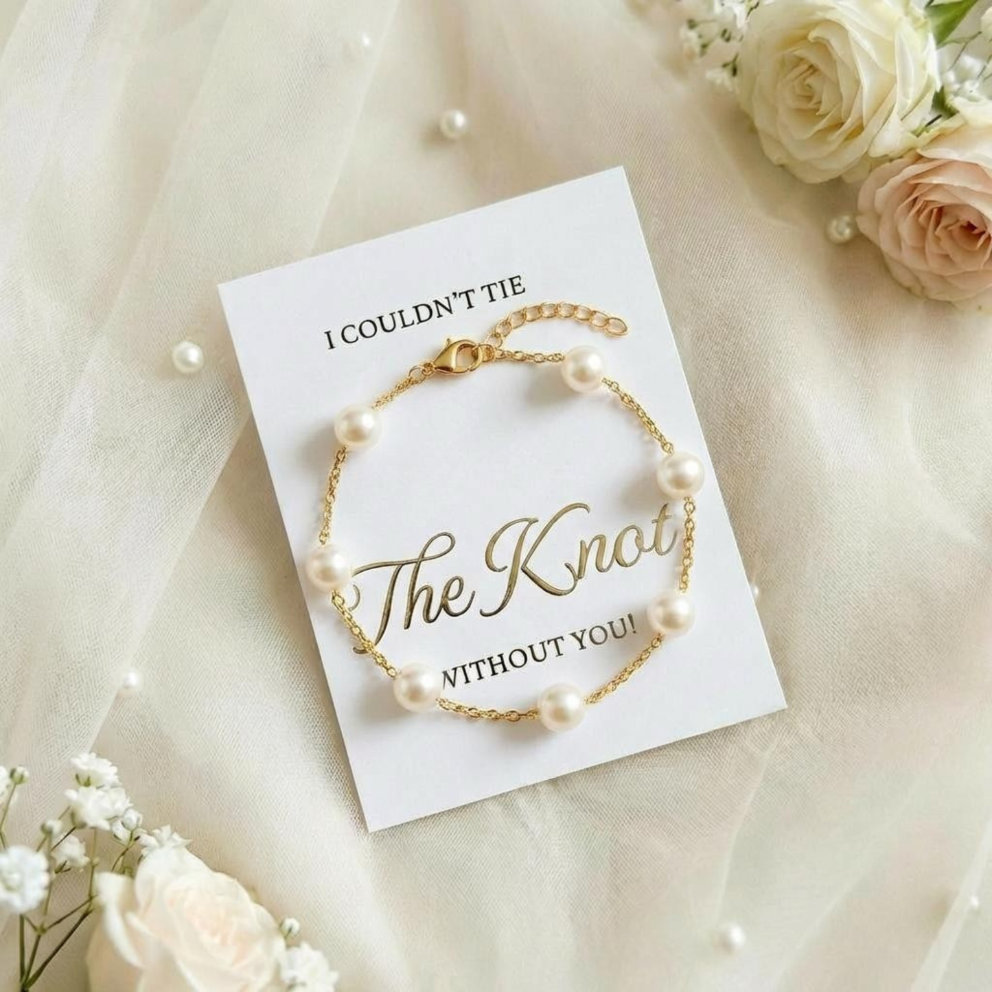 Bridesmaid Proposal Pearl Bracelet