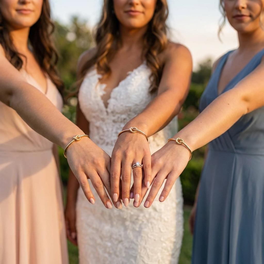 Knot Bracelet Bridesmaid proposal I couldn't tie the knot without you