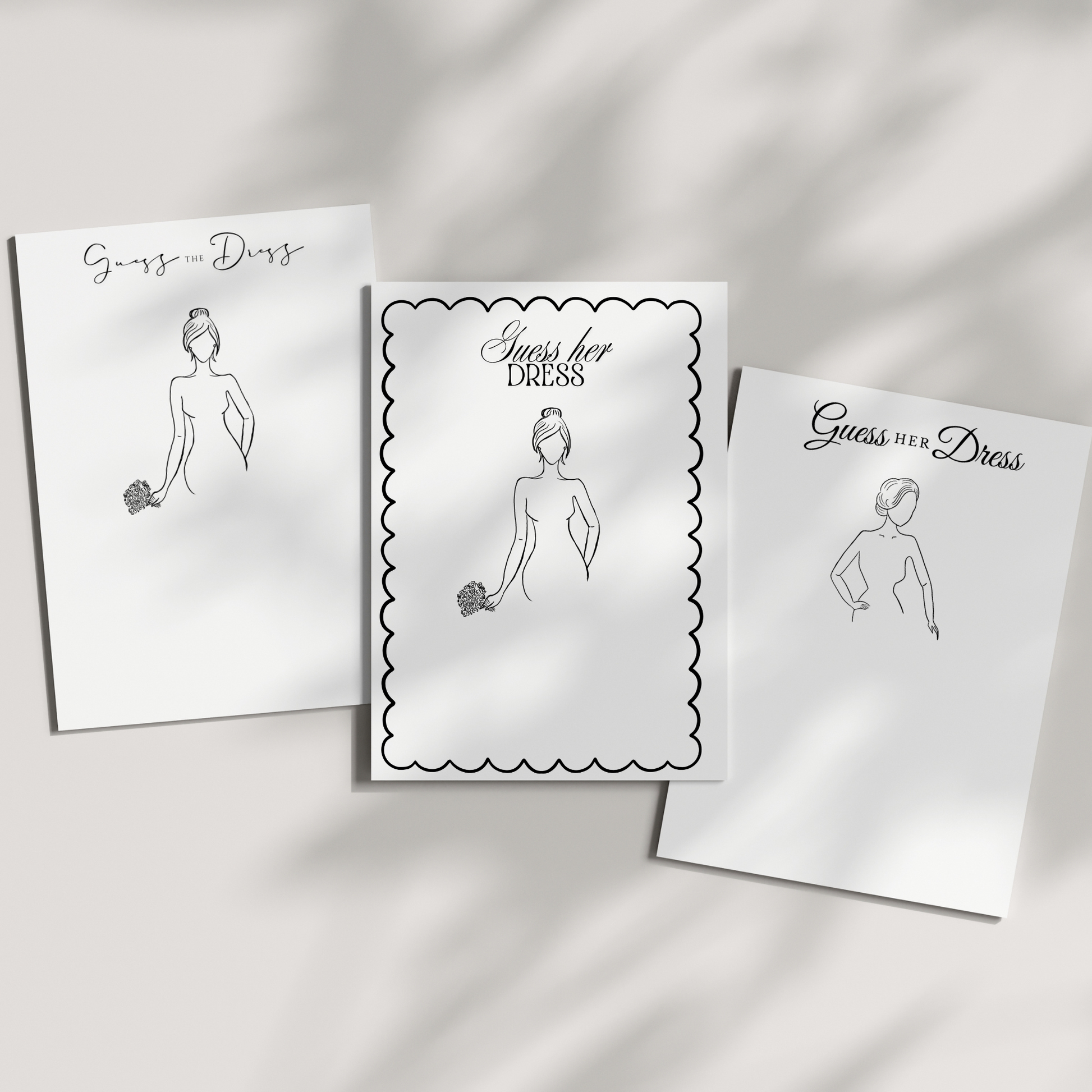 Guess the Dress Bridal Shower Game PRINTED Bridal Shower Game  Australia