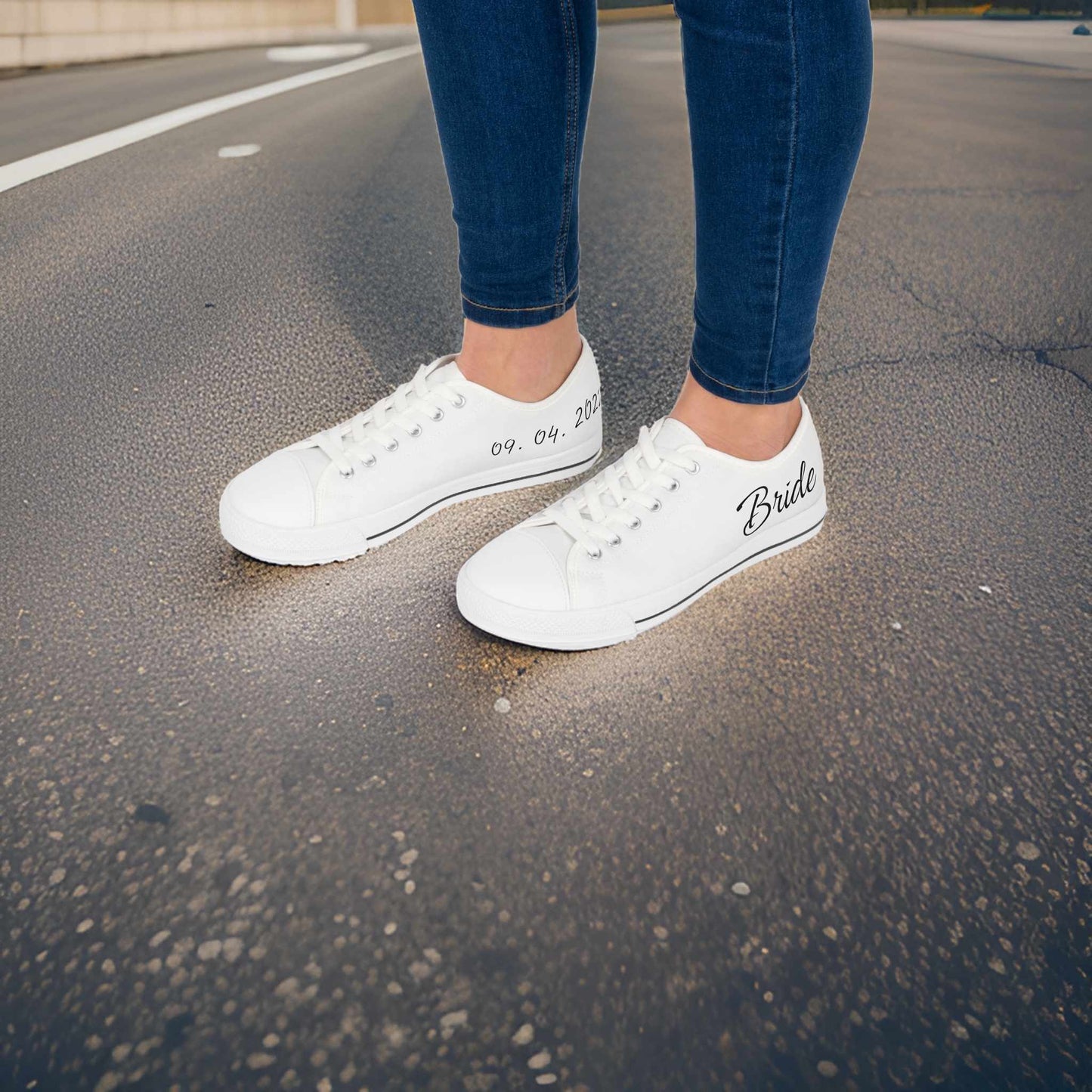 personalised bride sneakers