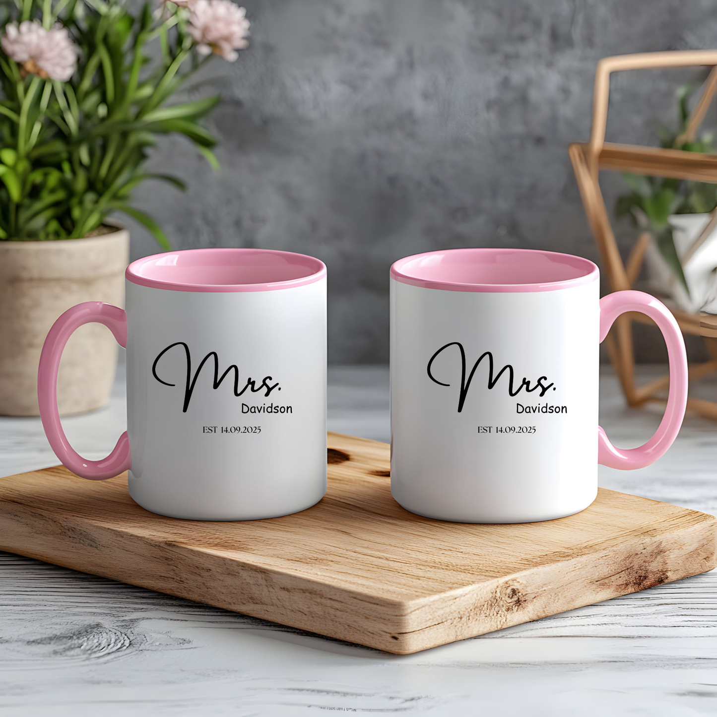 Mr and Mrs Mug set. Mr and Mrs Mugs. Bride and Groom mug set. Anniversary gifts. Wedding day gifts. Mr and Mrs  Engagement gifts Mr and Mrs