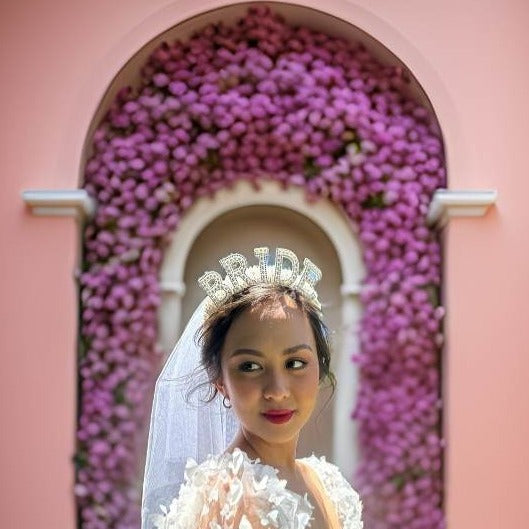 Bride pearl headband