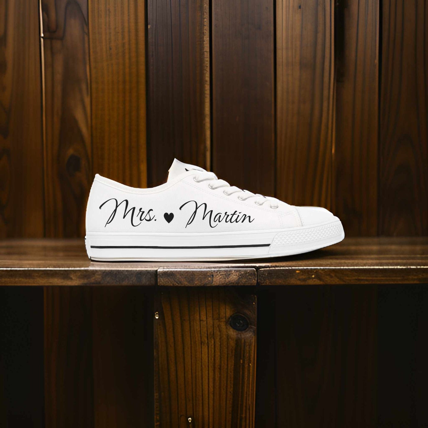 Custom bride sneakers