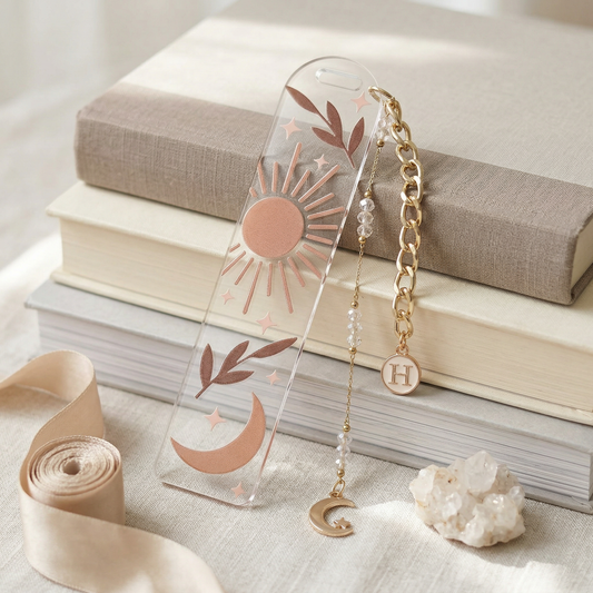 moon and sun bookmark