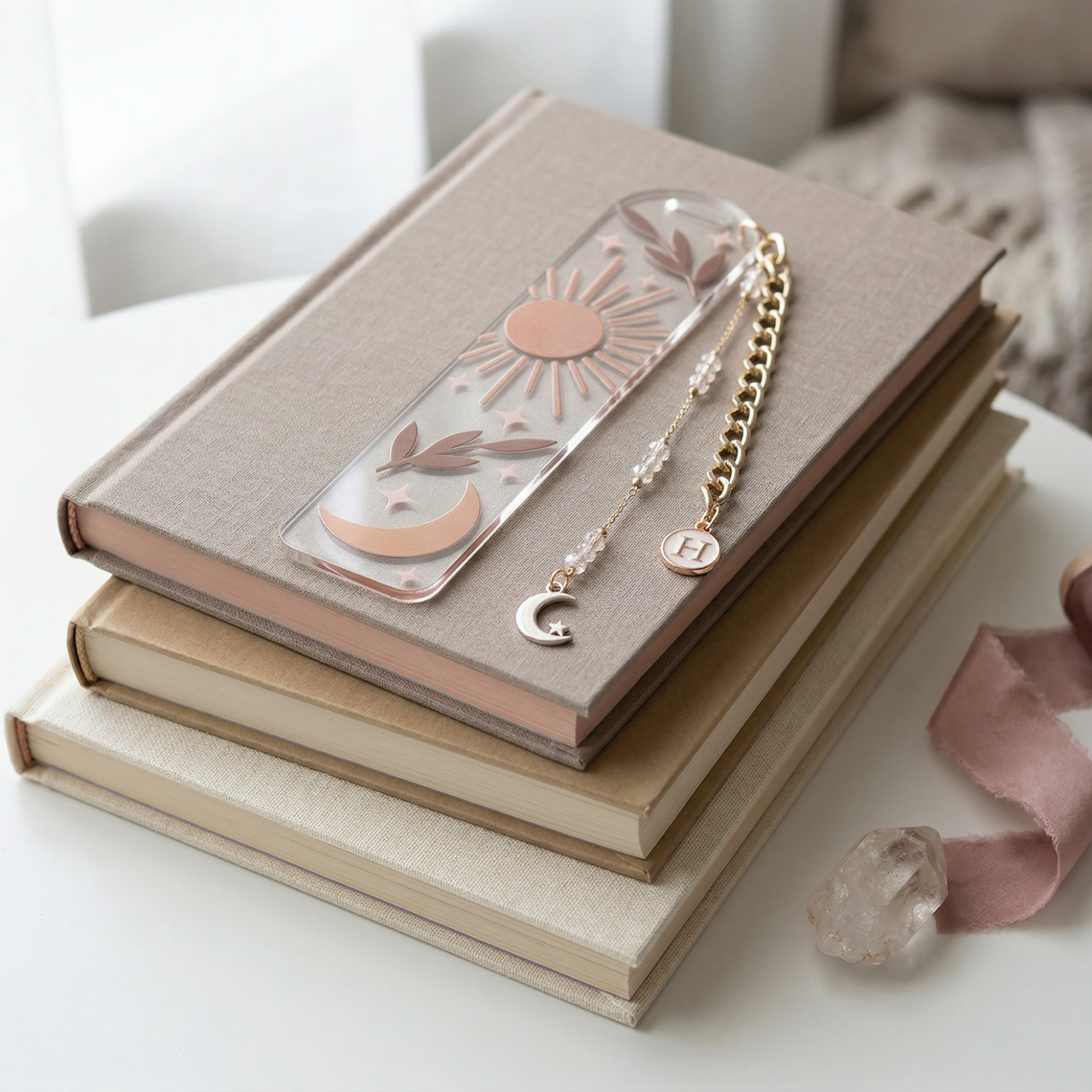 sun and moon bookmark