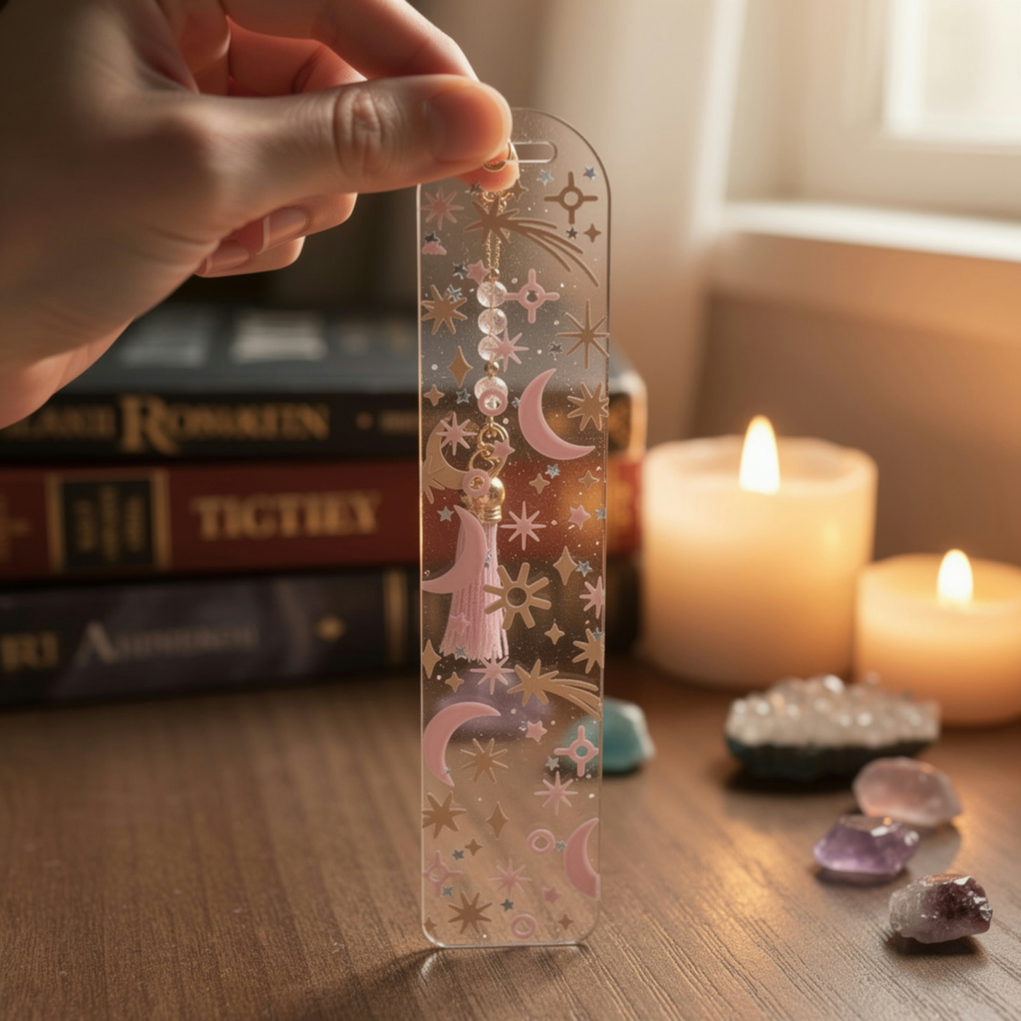 Celestial Moon Bookmark. Moon & Stars Bookmark. Celestial Night Sky Bookmark Celestial Book Lover Bookmark Cosmic Moon Bookmark Moon & Stars