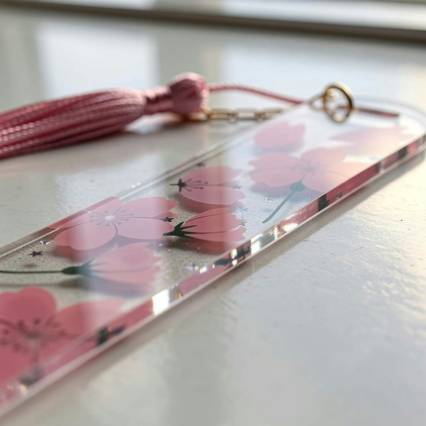 Sakura Cherry Blossom Bookmark. Japanese Cherry Blossom Bookmark Sakura Bookmark Cherry Blossom Bookmark Pink Sakura Cherry Blossom Bookmark