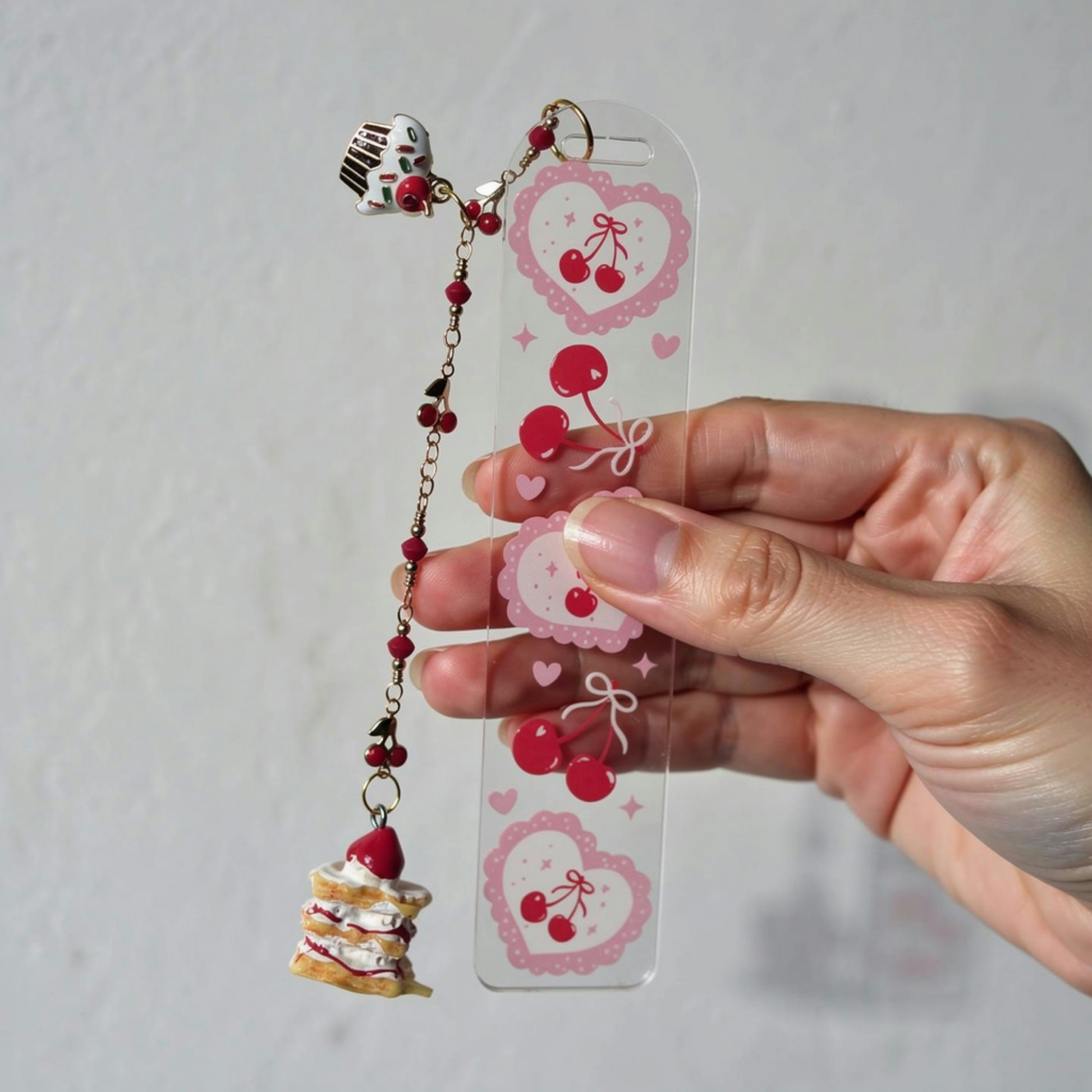 Cherries Bookmark. Cherry Cake Bookmark. Cake Cherries Bookmarks. Cherries Cake Bookmark. Cherry Lover Bookmark Gift. Cherry Lover Gift