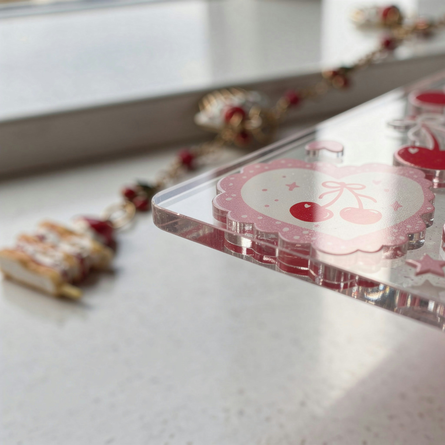 Cherries Bookmark. Cherry Cake Bookmark. Cake Cherries Bookmarks. Cherries Cake Bookmark. Cherry Lover Bookmark Gift. Cherry Lover Gift