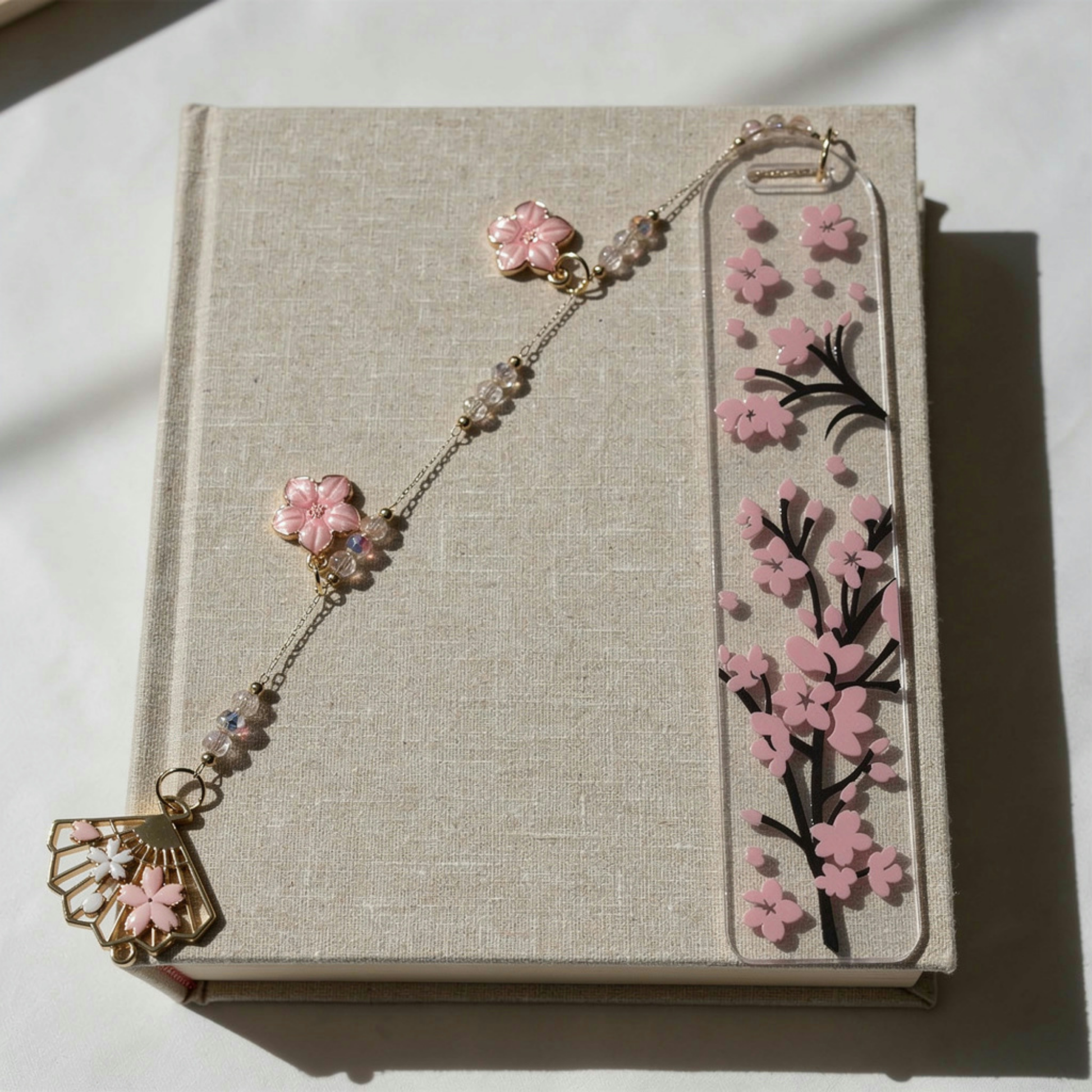 Cherry Blossom Bookmark. Japanese Cherry Blossom Bookmark. Sakura Bookmark Cherry Blossom Lover Bookmark Pink Sakura Cherry Blossom Bookmark