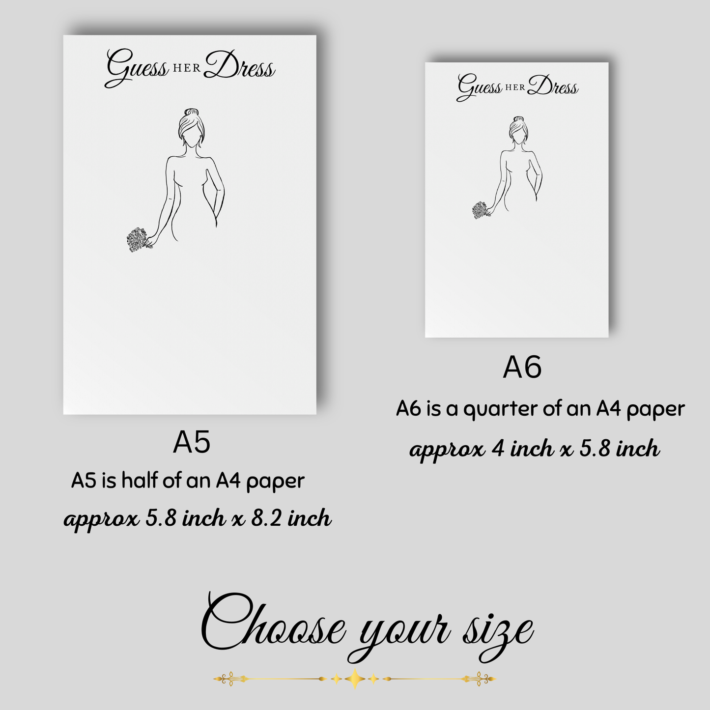 Guess the Dress Bridal Shower Game PRINTED Bridal Shower Game  Australia