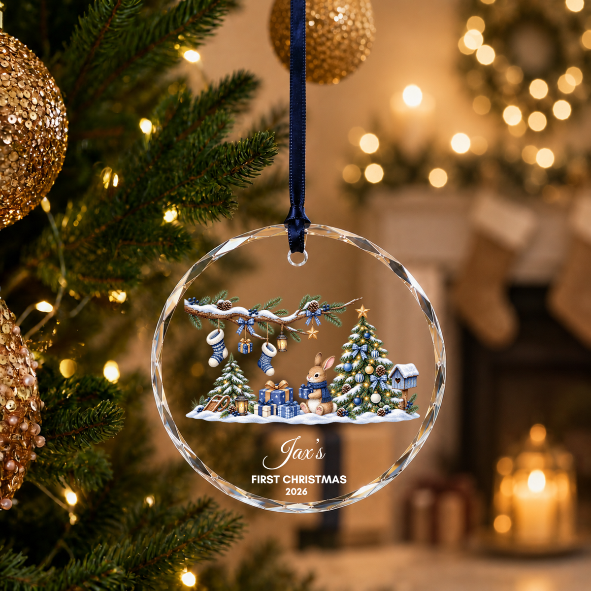 Baby’s First Christmas Ornament Personalised Acrylic Baby Christmas Ornament 2026 Custom Name Baby Boy Girl First Christmas Keepsake Gift