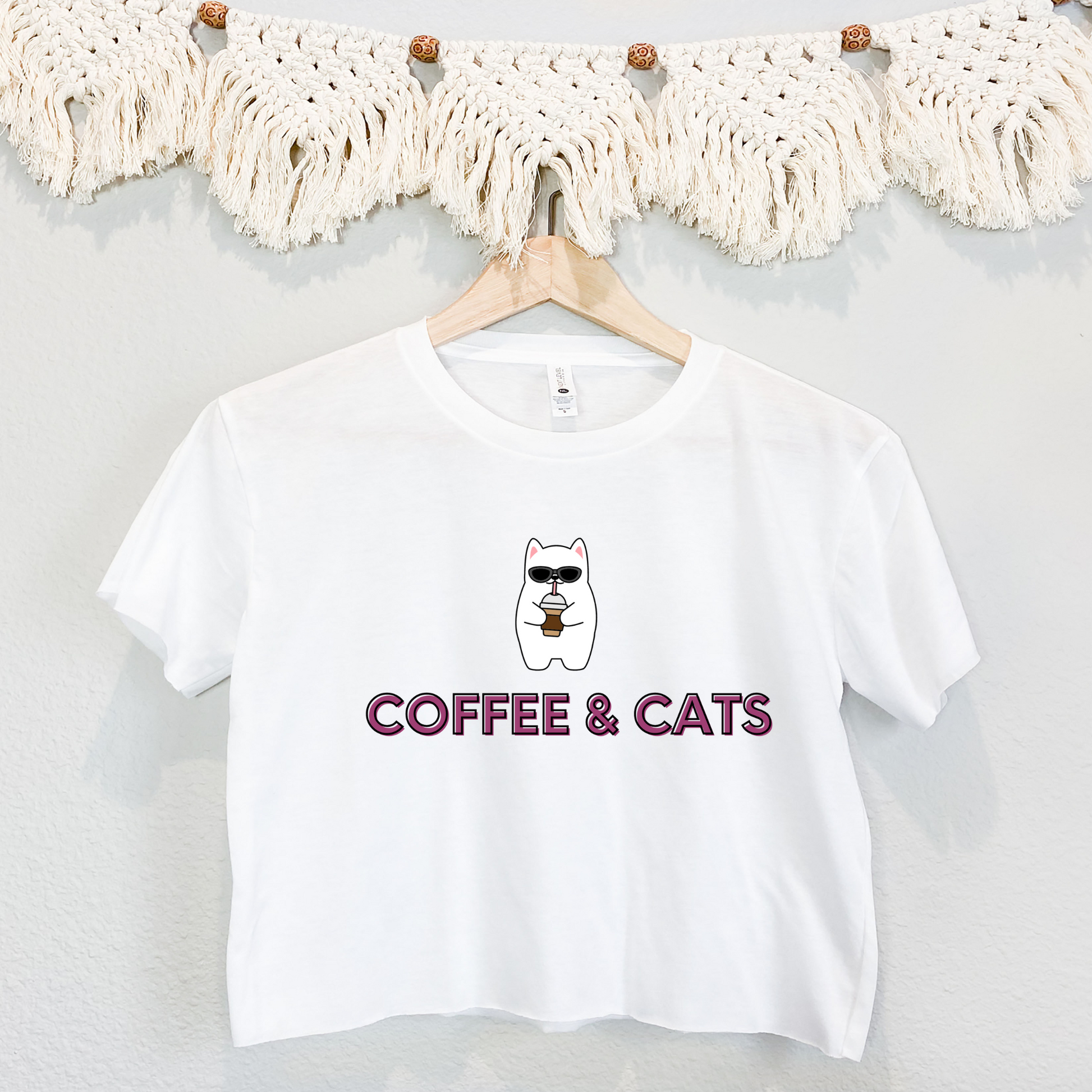 coffee and cats shirt