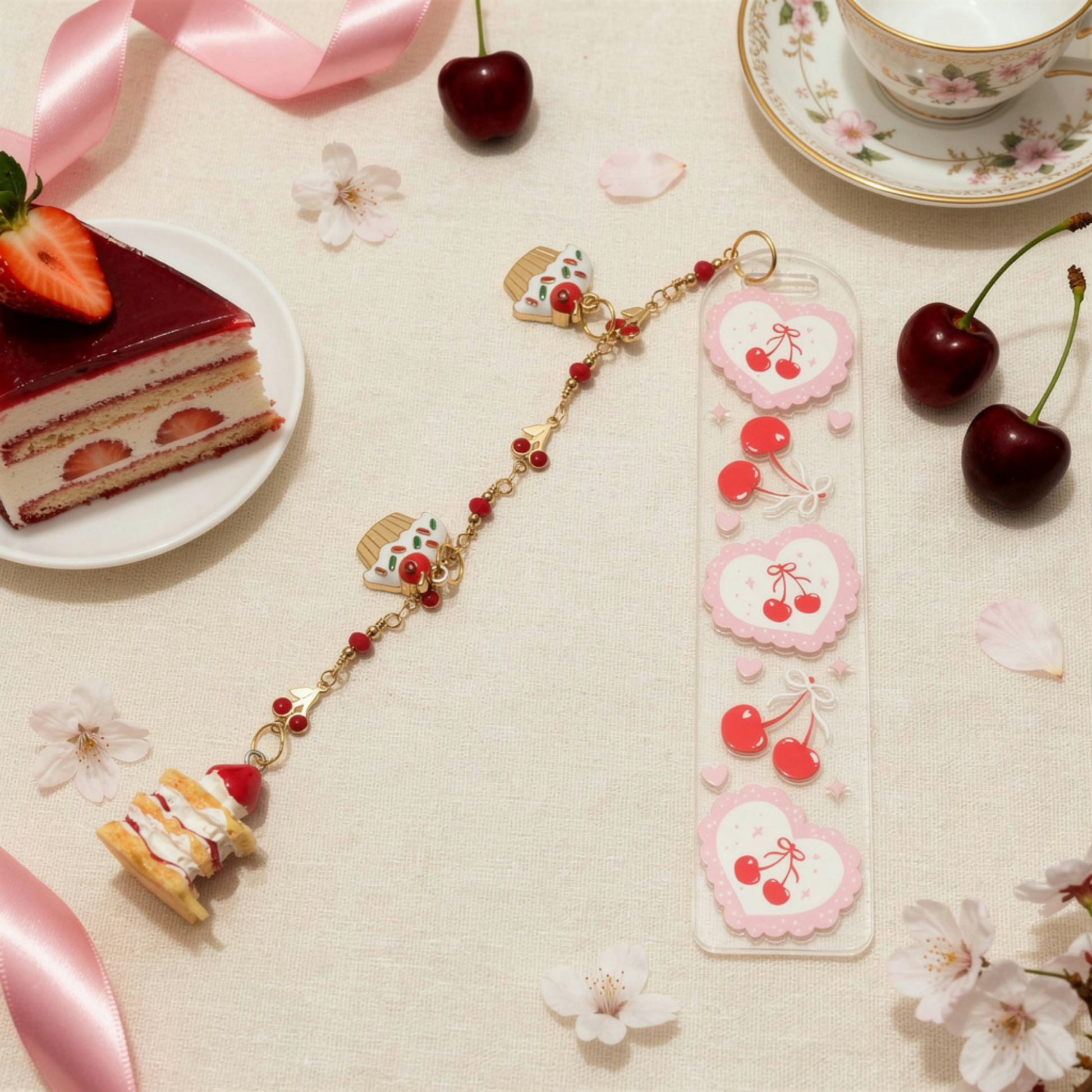 Cherries Bookmark. Cherry Cake Bookmark. Cake Cherries Bookmarks. Cherries Cake Bookmark. Cherry Lover Bookmark Gift. Cherry Lover Gift