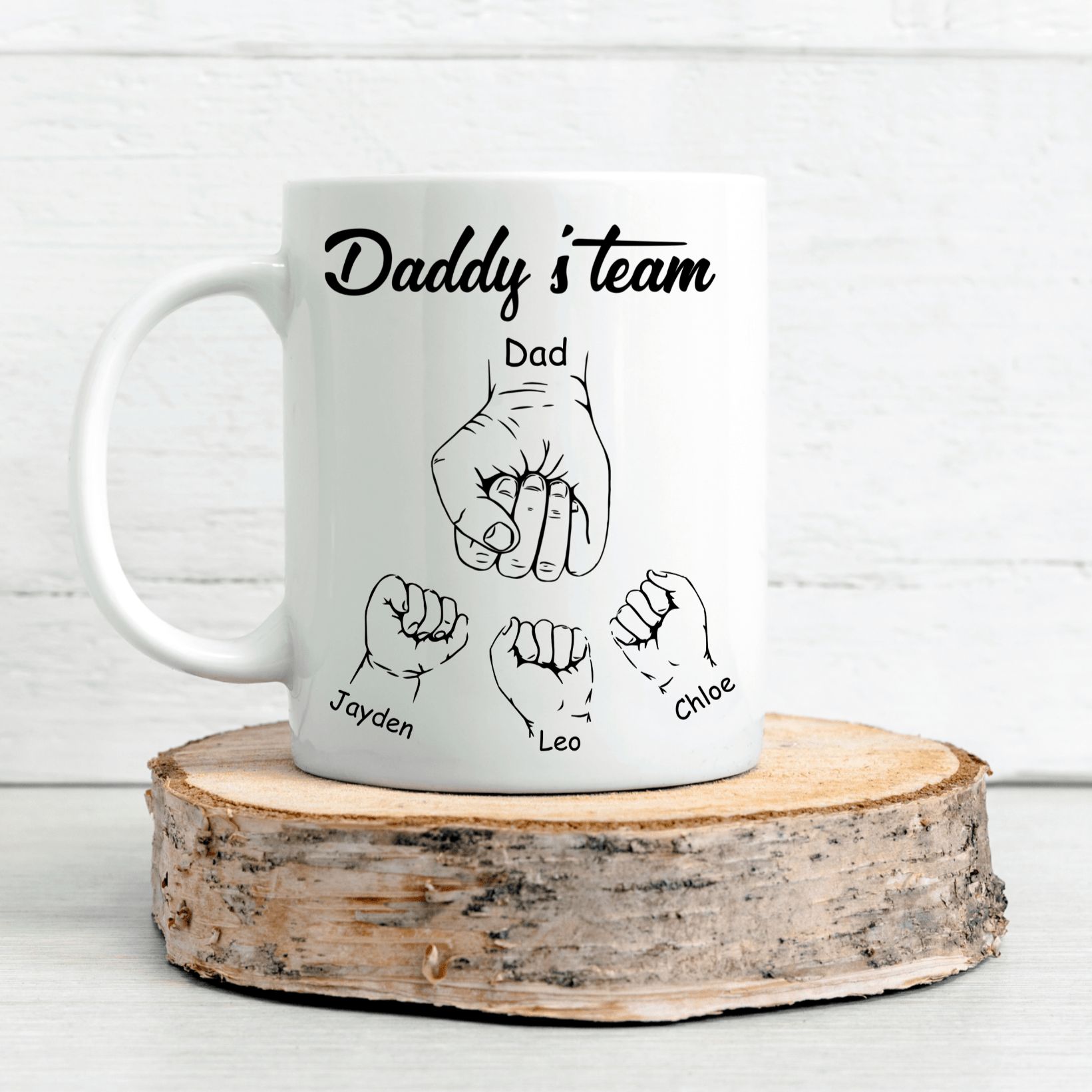 Fist bump daddys Team mug