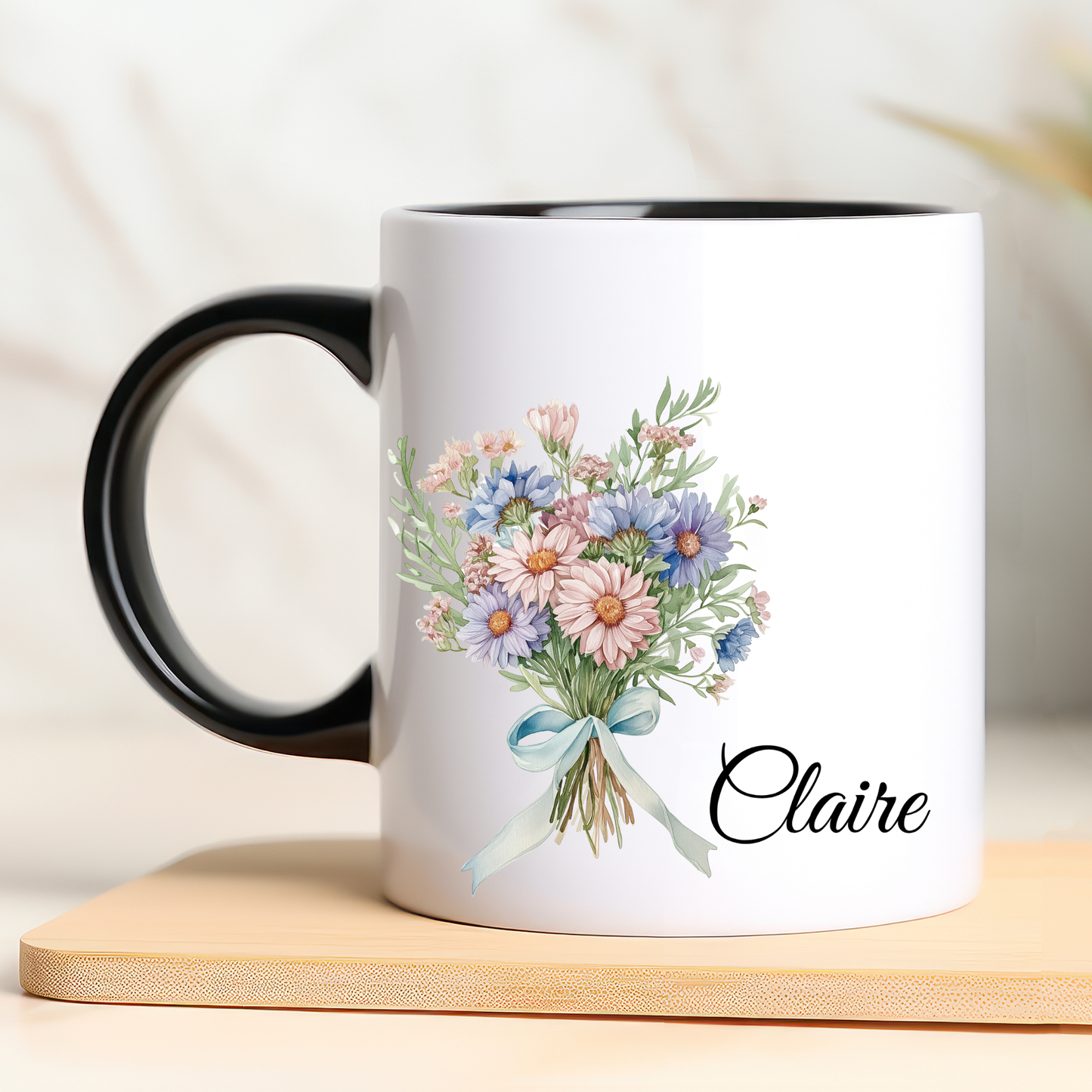 Personalised Birth Flower Mug
