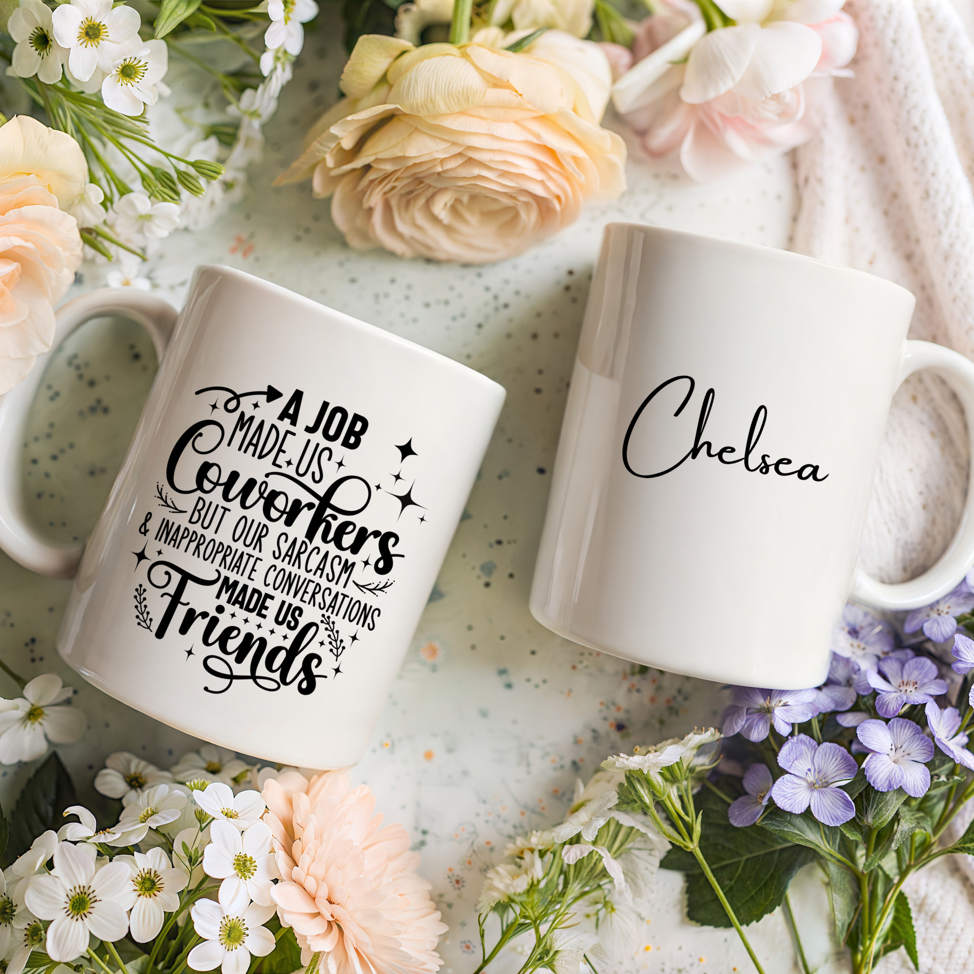 Personalised Mug Christmas Mug Coworker Custom Gift