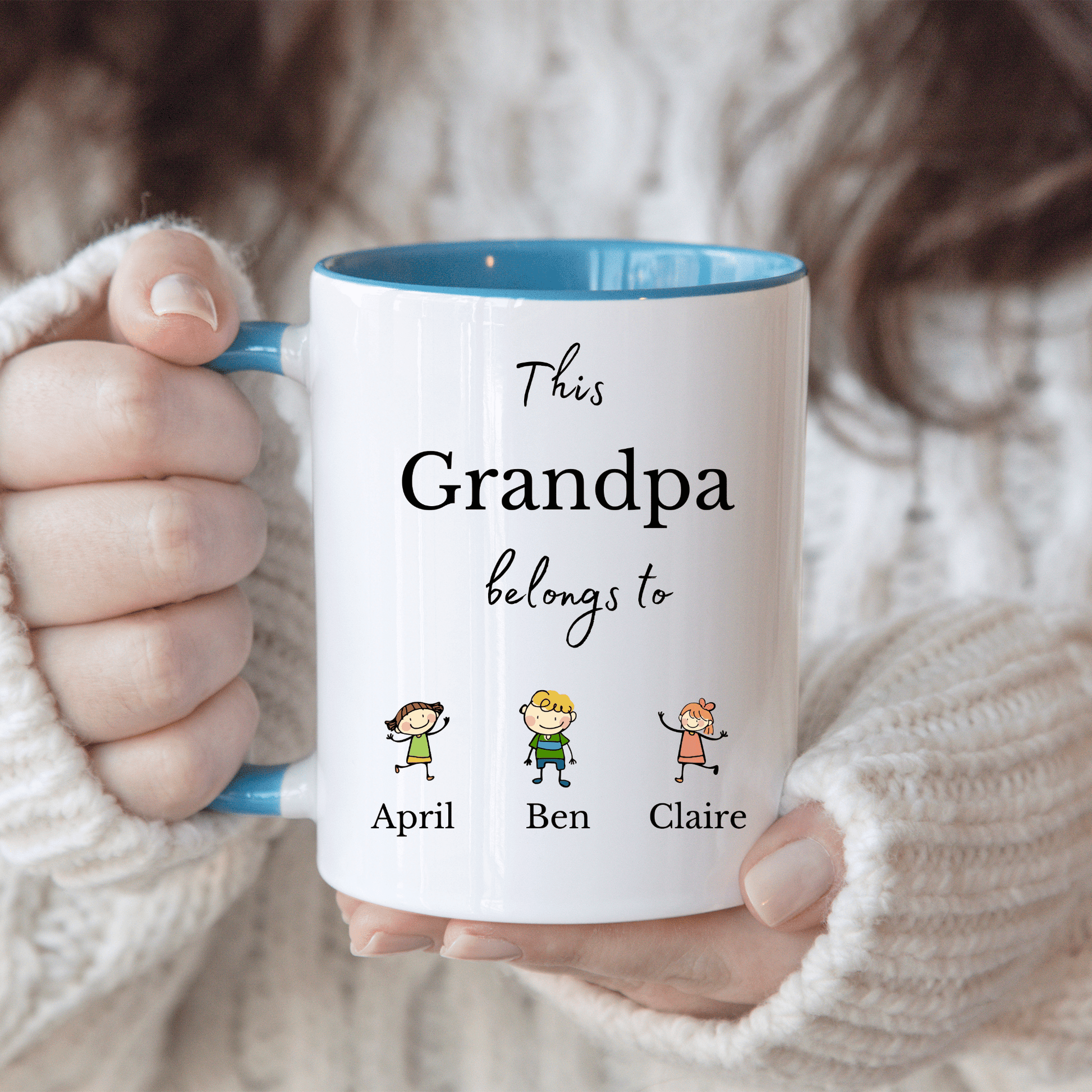 Grandpa Mug with Grandkids Names