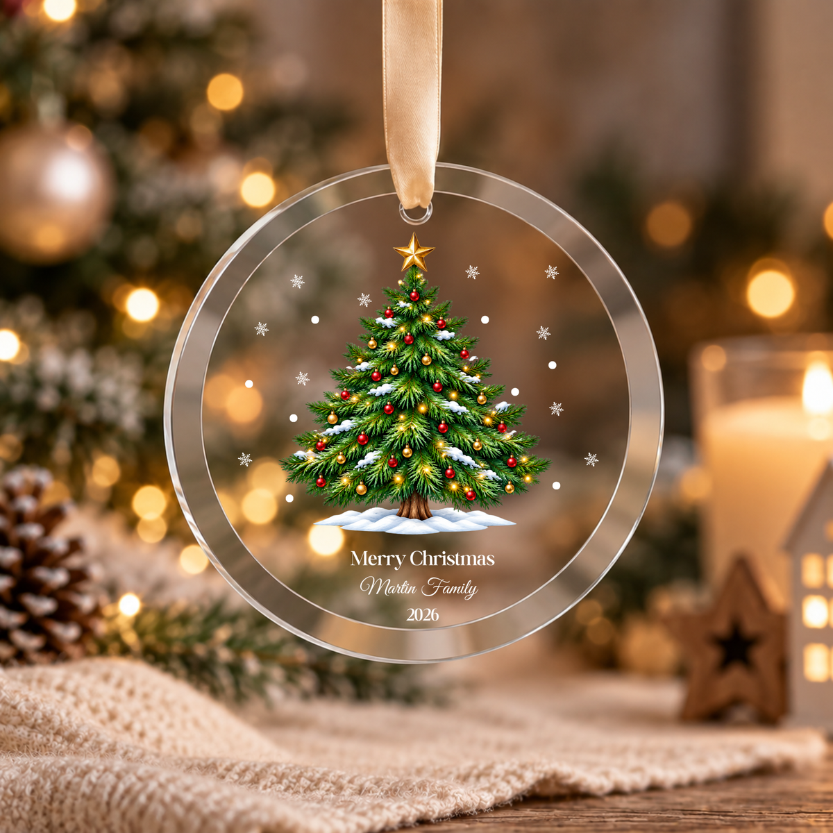 Personalised Christmas Ornament, Family Christmas Ornament Personalised Family Custom Family Christmas Ornament