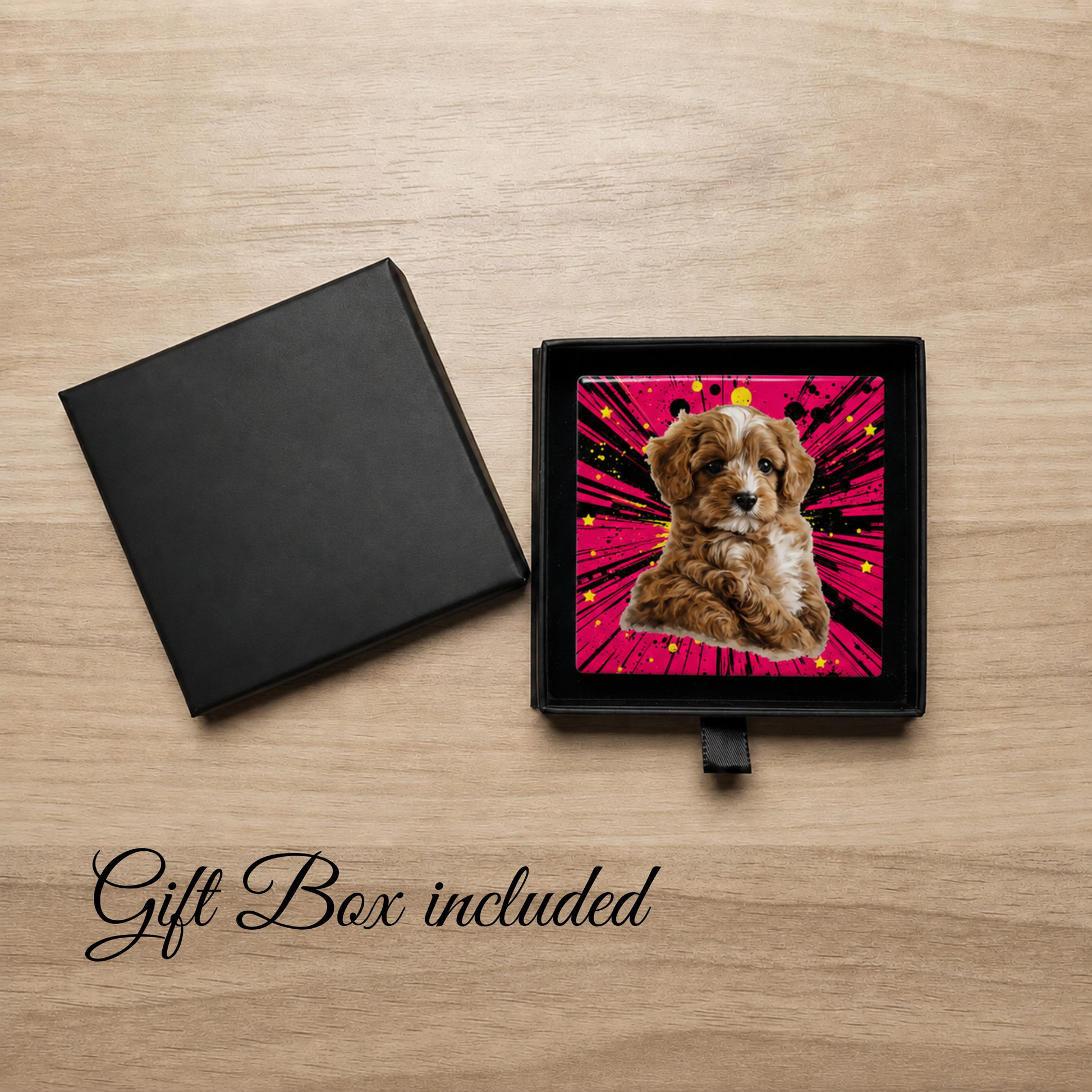 Comic Style Pet Magnet Custom Pet Photo Ceramic Magnet Pet Portrait Fridge Magnet Pet Photo Magnet Custom Pet Portrait Ceramic Fridge Magnet