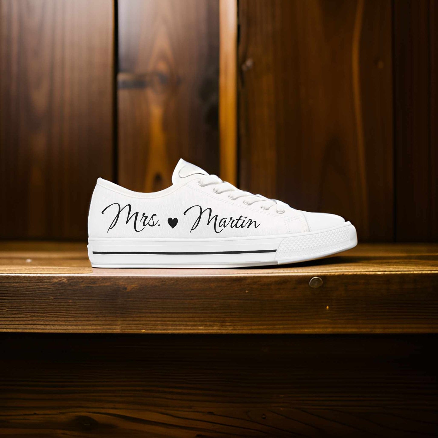 custom bride sneakers